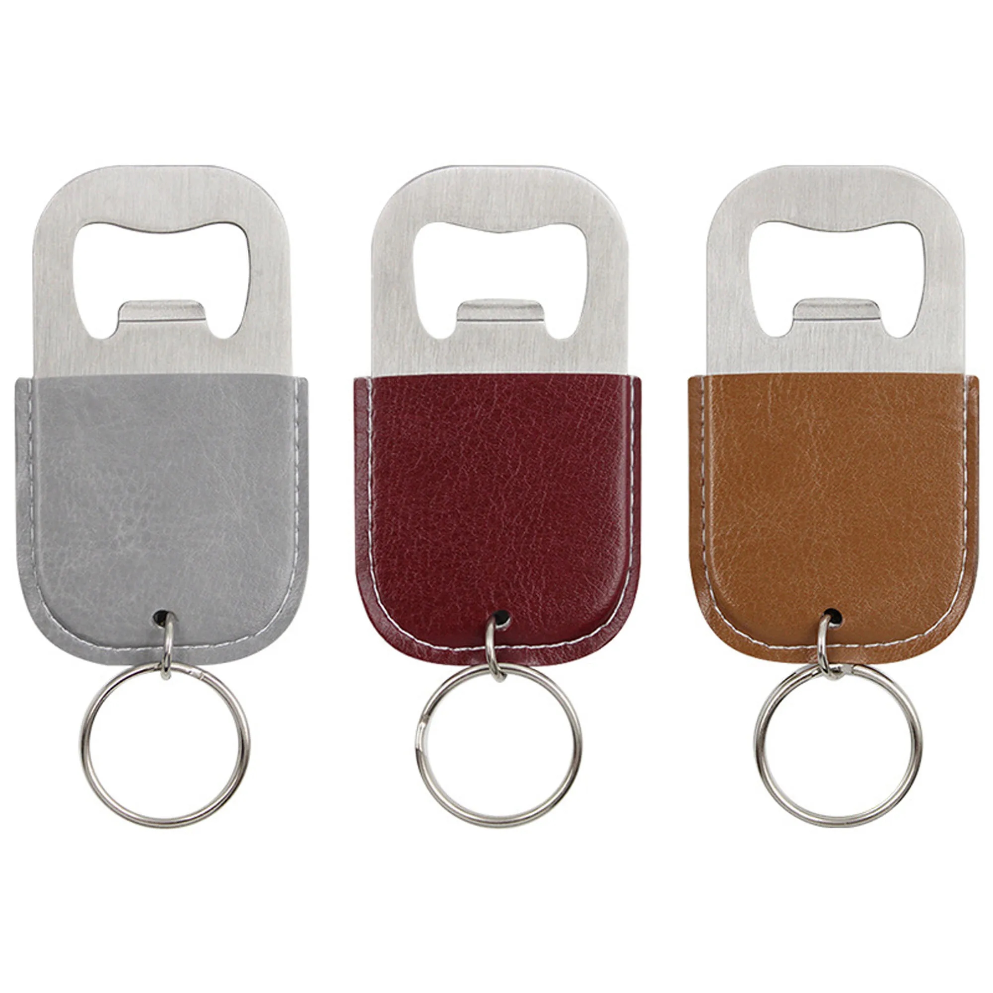 Leather Key Chains With Bottle or Can Opener 13