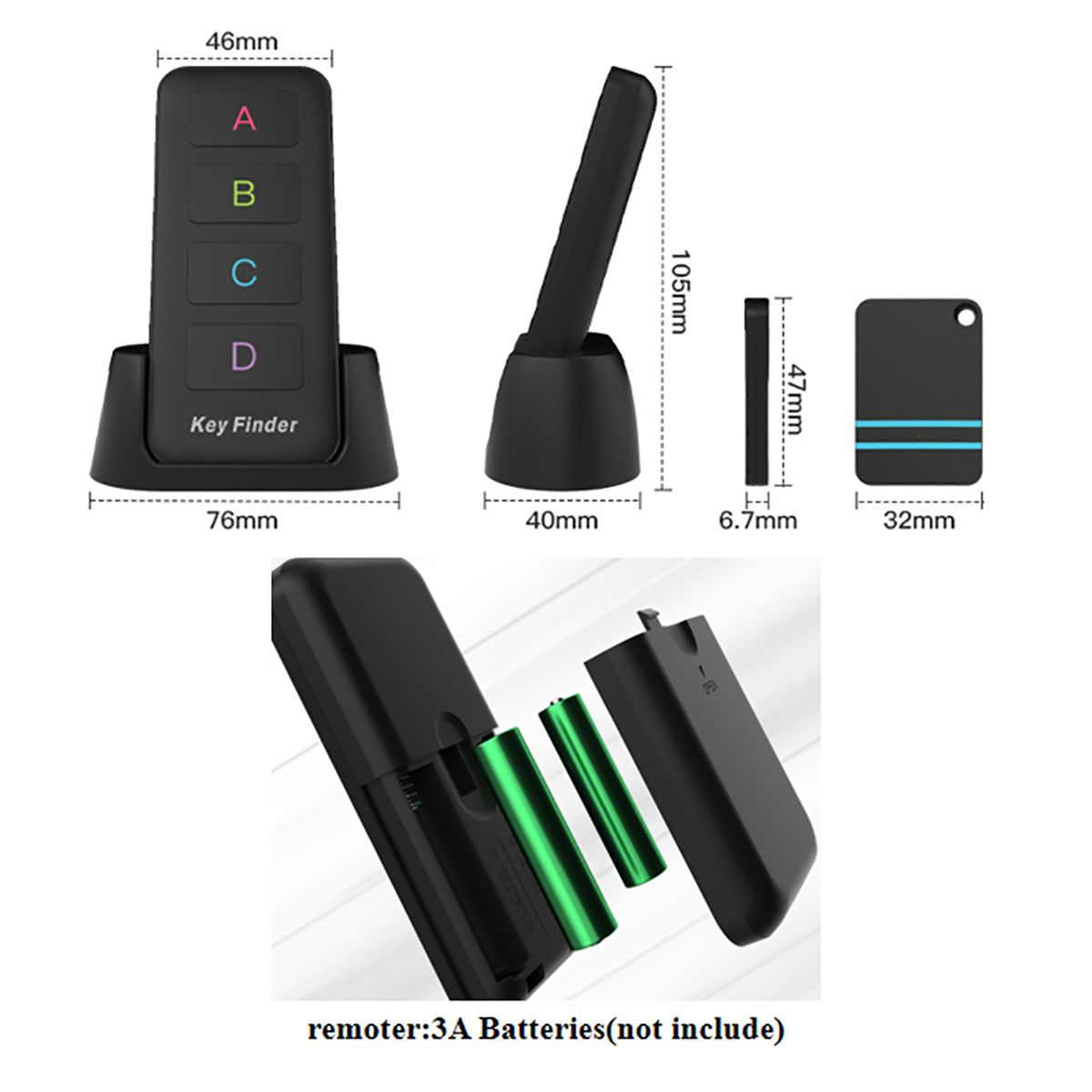 4 In 1 Key Finder Locator 2