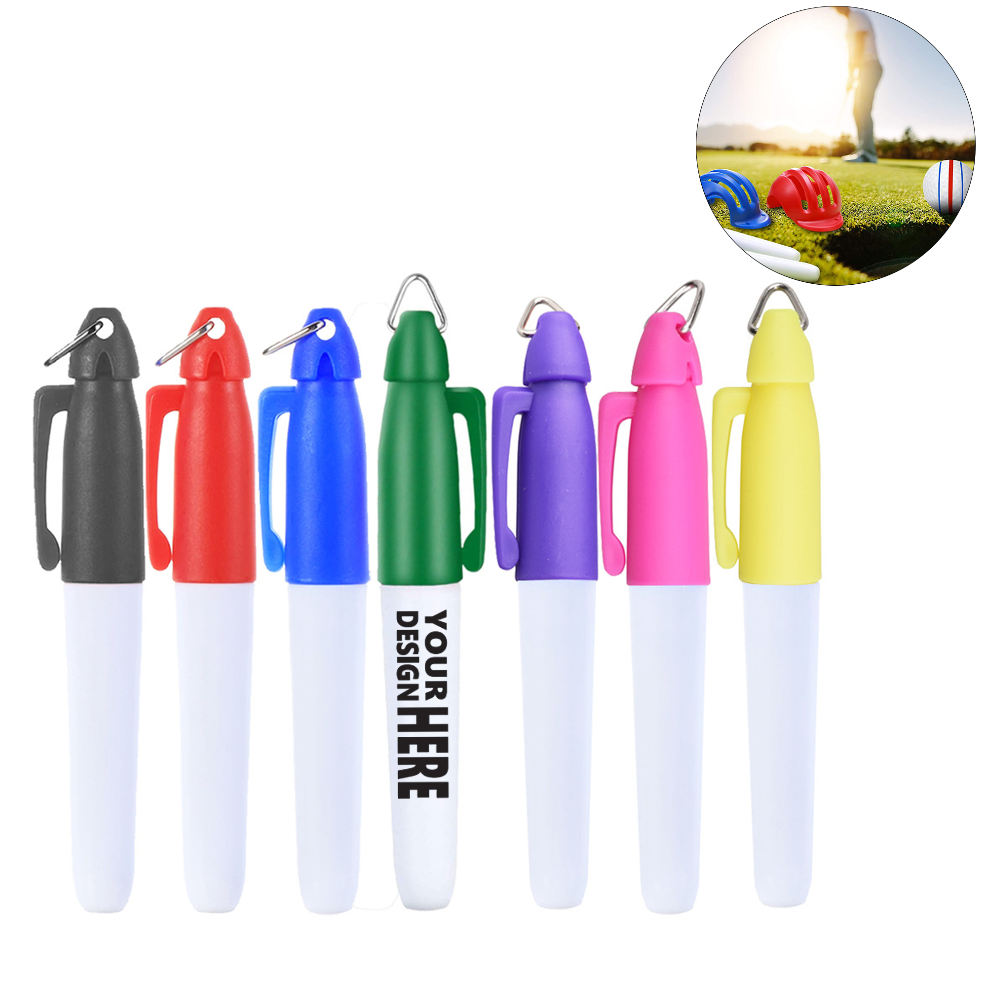 Golf Ball Line Marker Pen Oil-Based Fine Tip 1