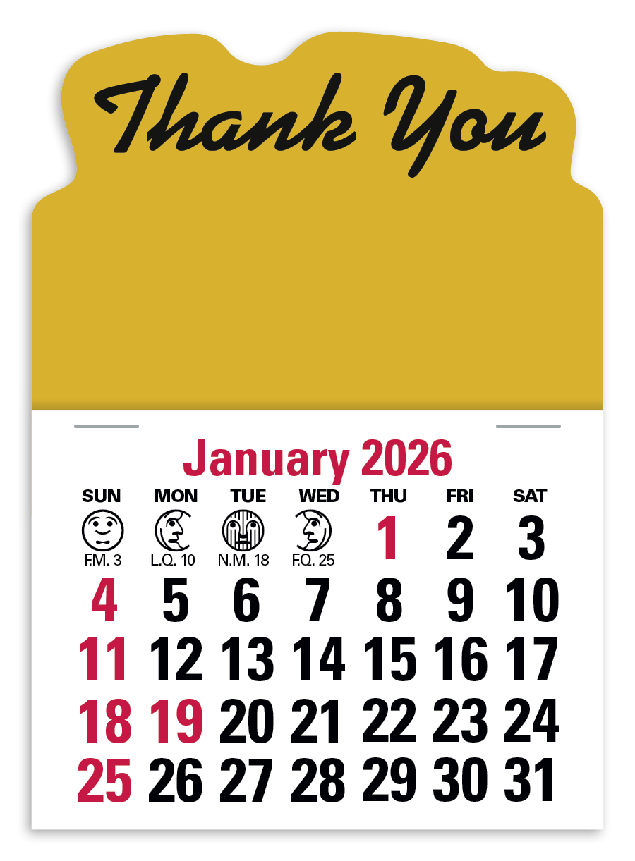 Press-N-Stick Standard Calendar