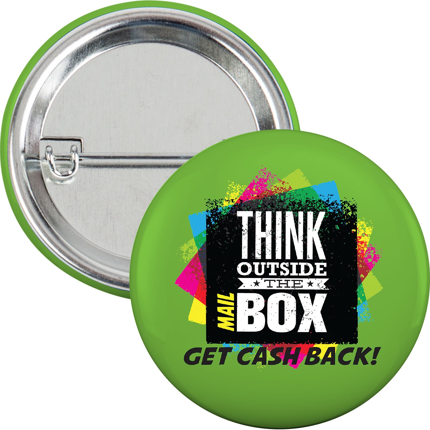 2-1/4" Round Safety Pin Button 4
