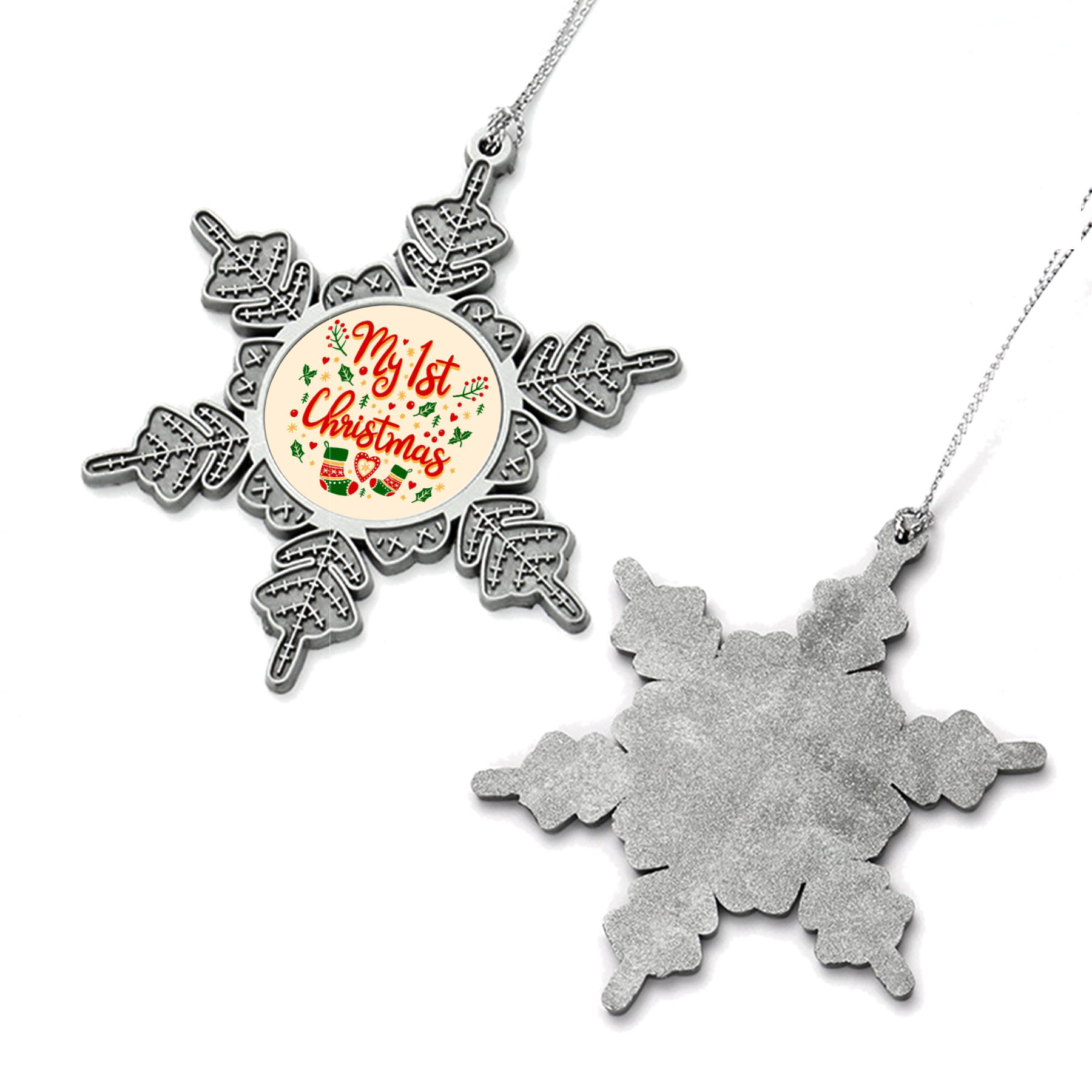 Free Shipping Die Cast Snowflake Ornament 5