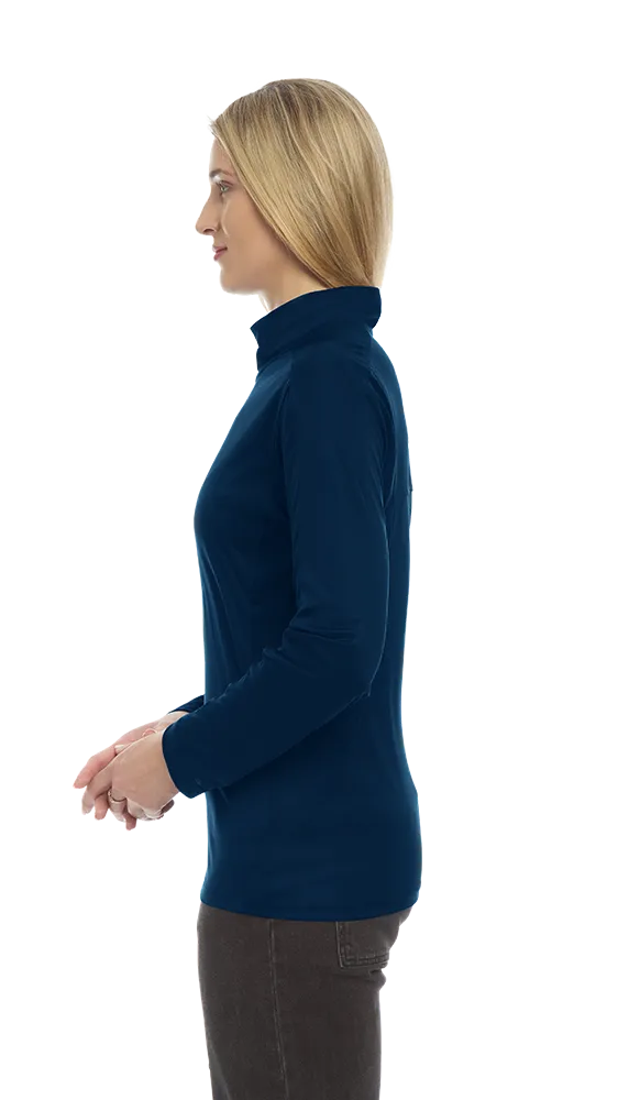 Ladies' Wicking L/S Solid Zip Pullover, custom hoodie or sweatshirt with logo imprint 43