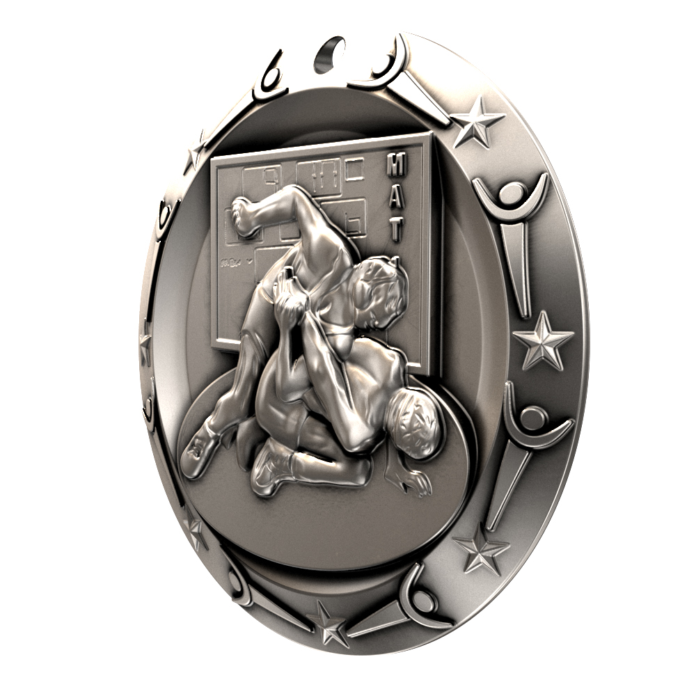 Wrestling World Class Medallion (3") 5