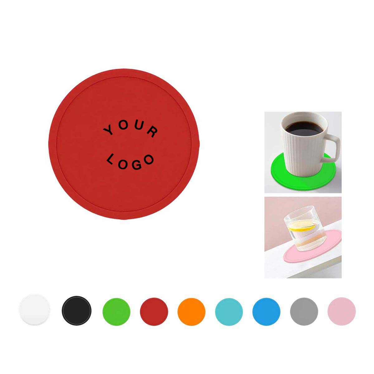 Flexible Silicone Coasters for Tables and Bars 2