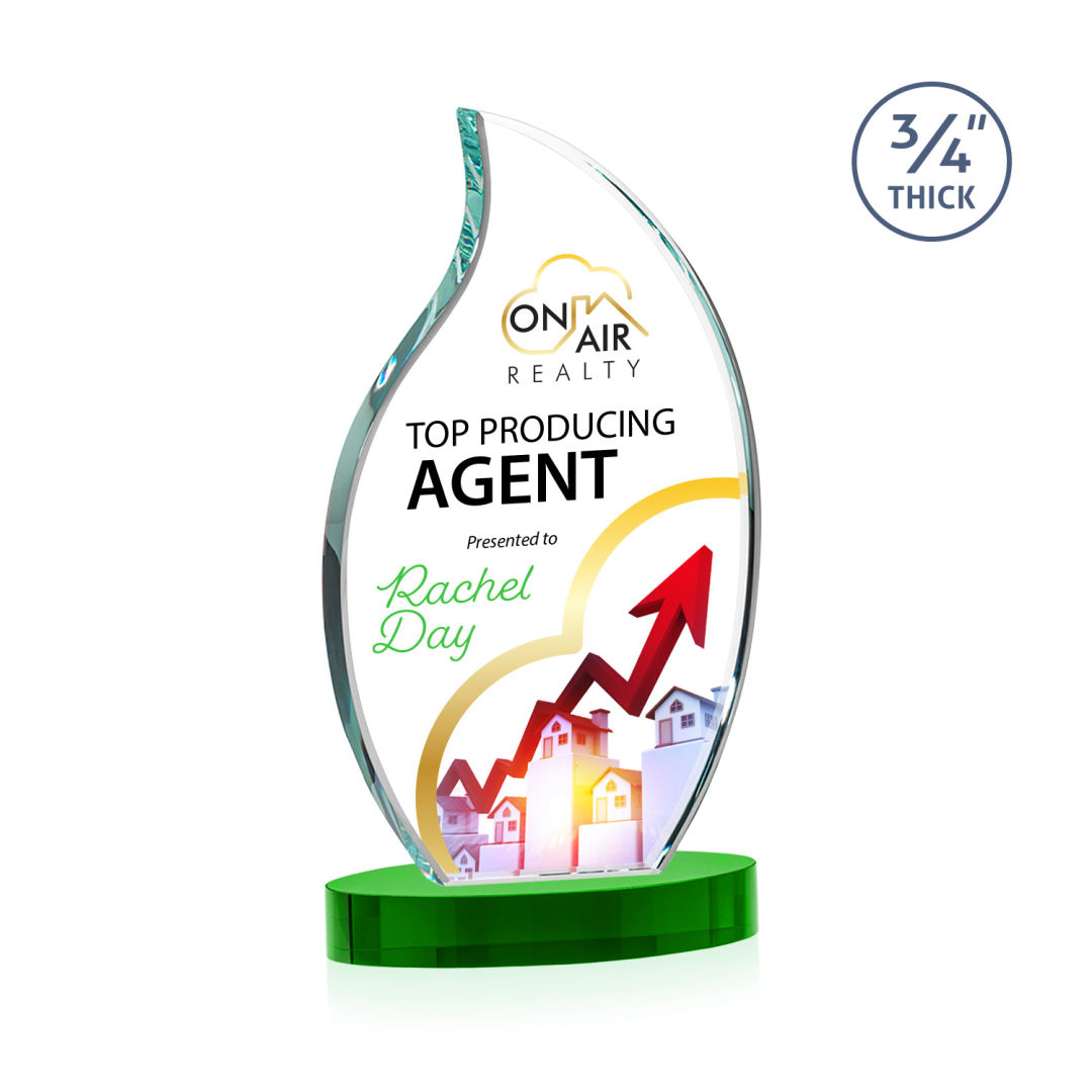 Croydon VividPrint™ Award on Alberton Base - Green 5