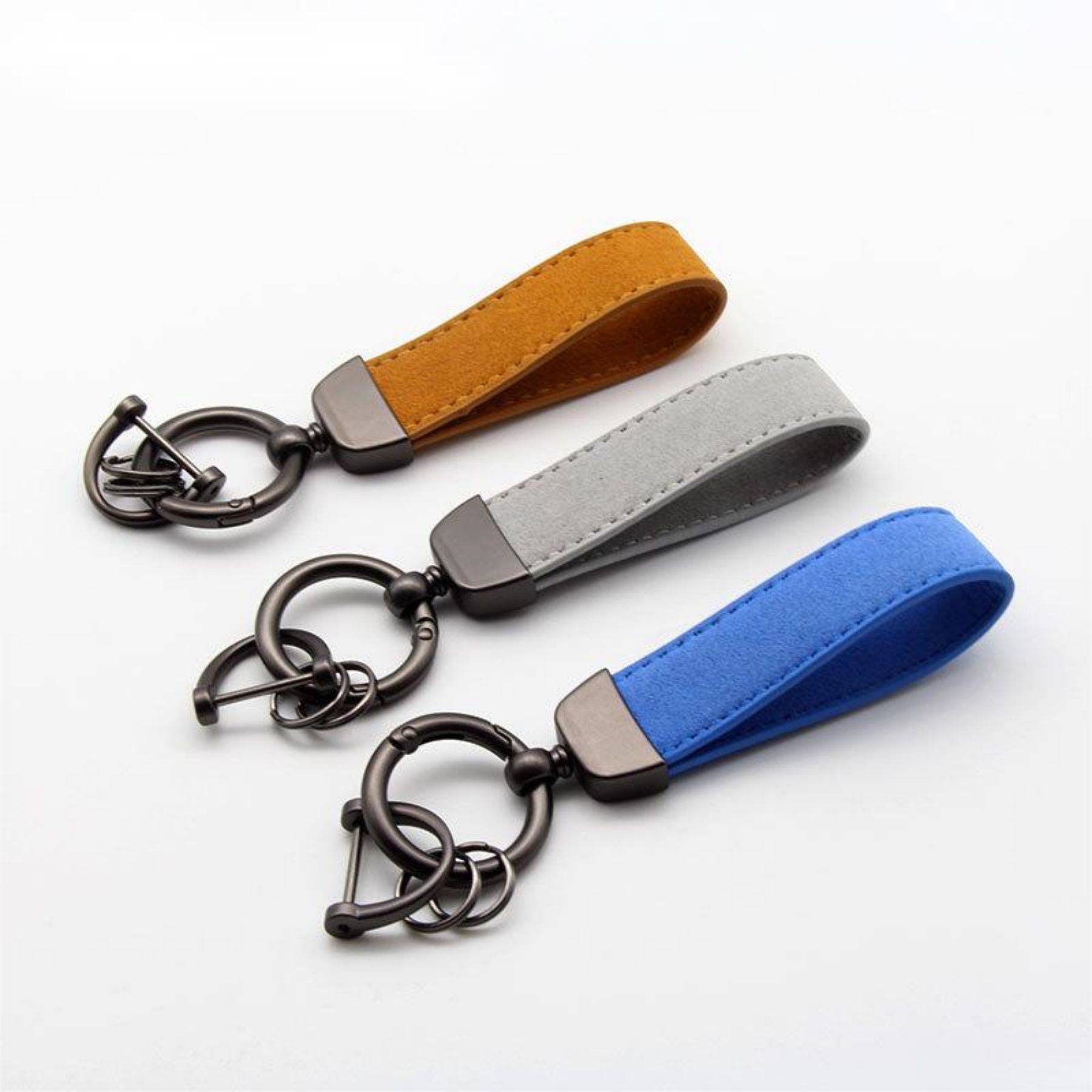 Universal Rotatable Leather Keychain 11