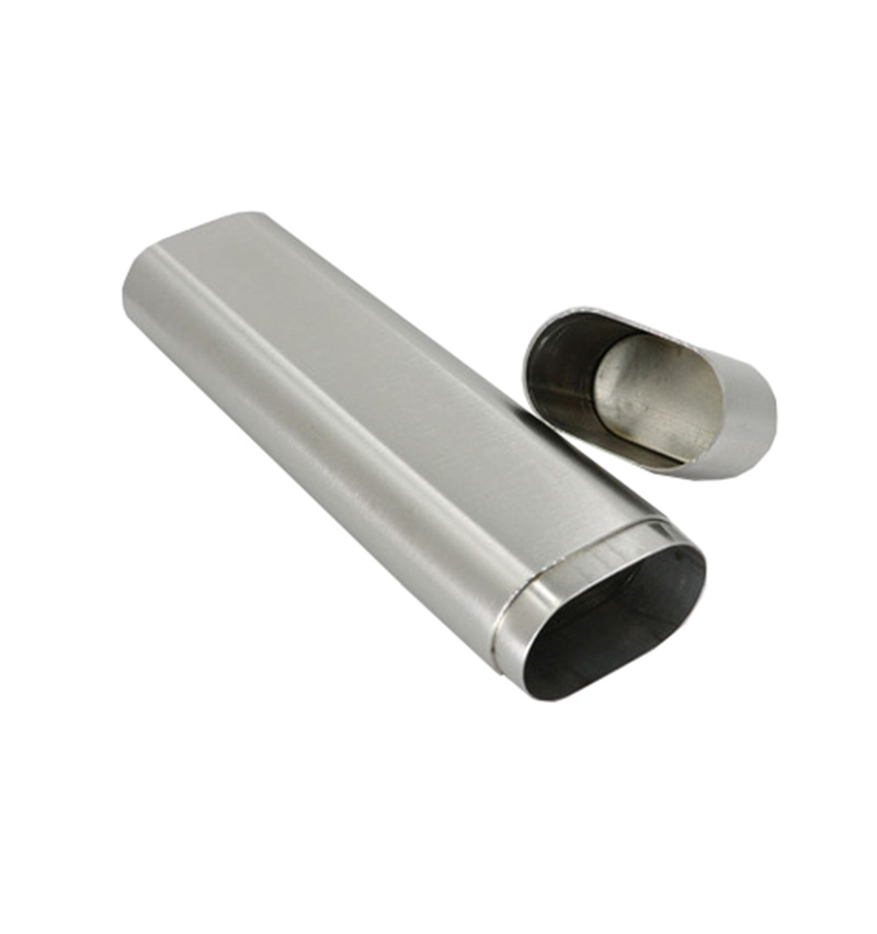 Single Tube Thickened Stainless Steel Cigar Holder Humidor 12