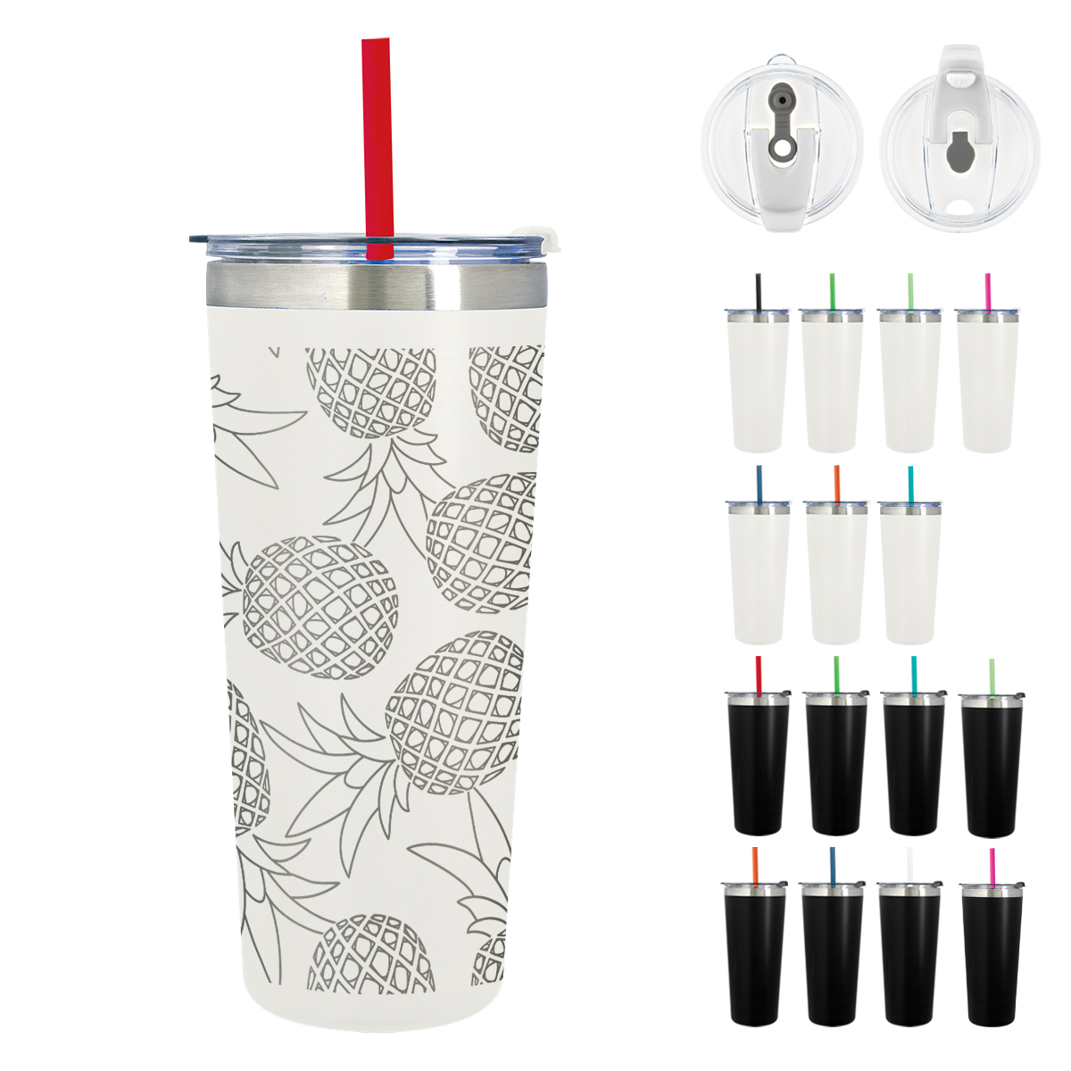 24 Oz. Full Laser Colma Basics Tumbler 3