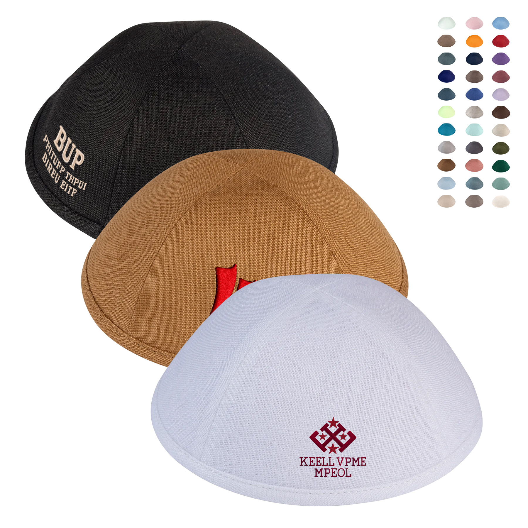 Custom Embroidery Skullcap 15