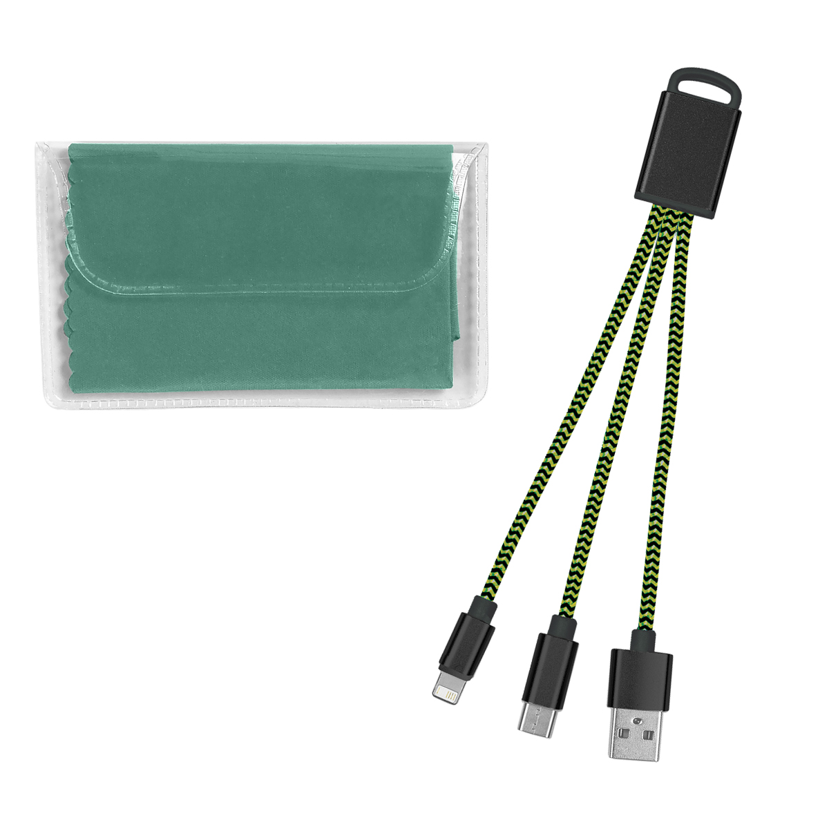 Braided Charging Buddy & Micro Fiber Cloth Set 14