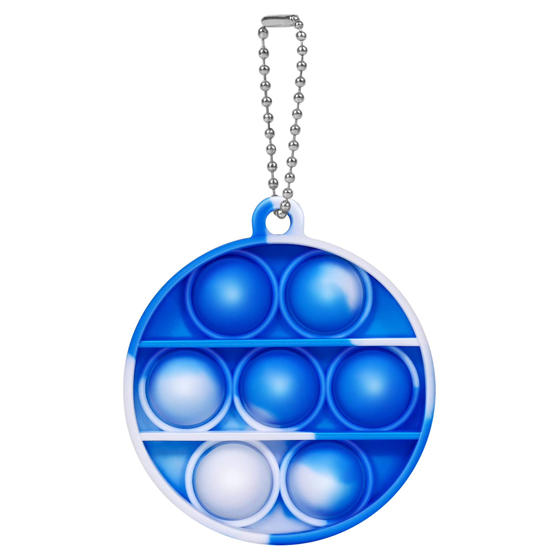 Multifuctional Silicone Round Mini Push Bubble Keychain 10