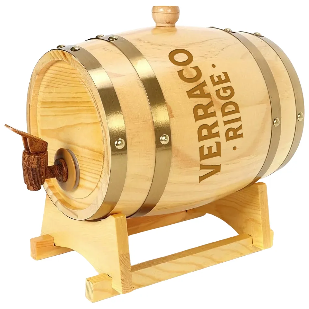 1.5L Oak Barrel Dispenser 2