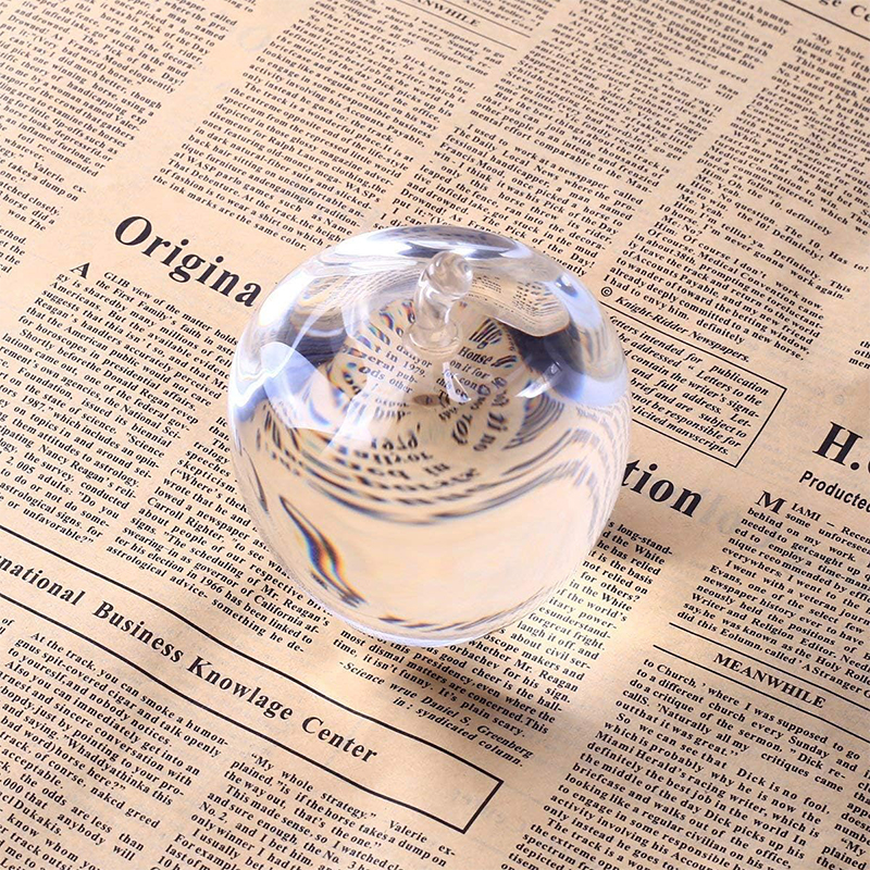 Crystal Apple Paperweight 5