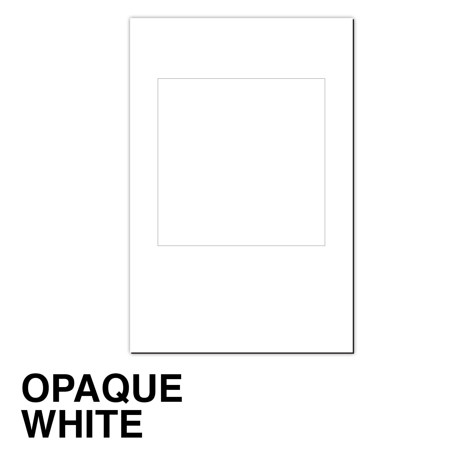 30 Mil Square Center Picture Frame Magnet - Full Color 2