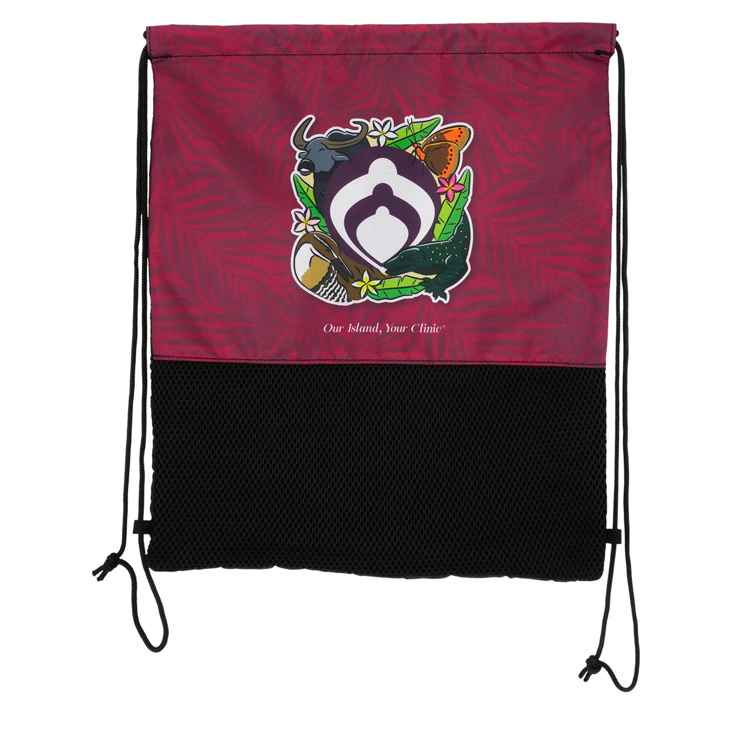 Full Color Mesh Bottom Drawstring Backpack 6