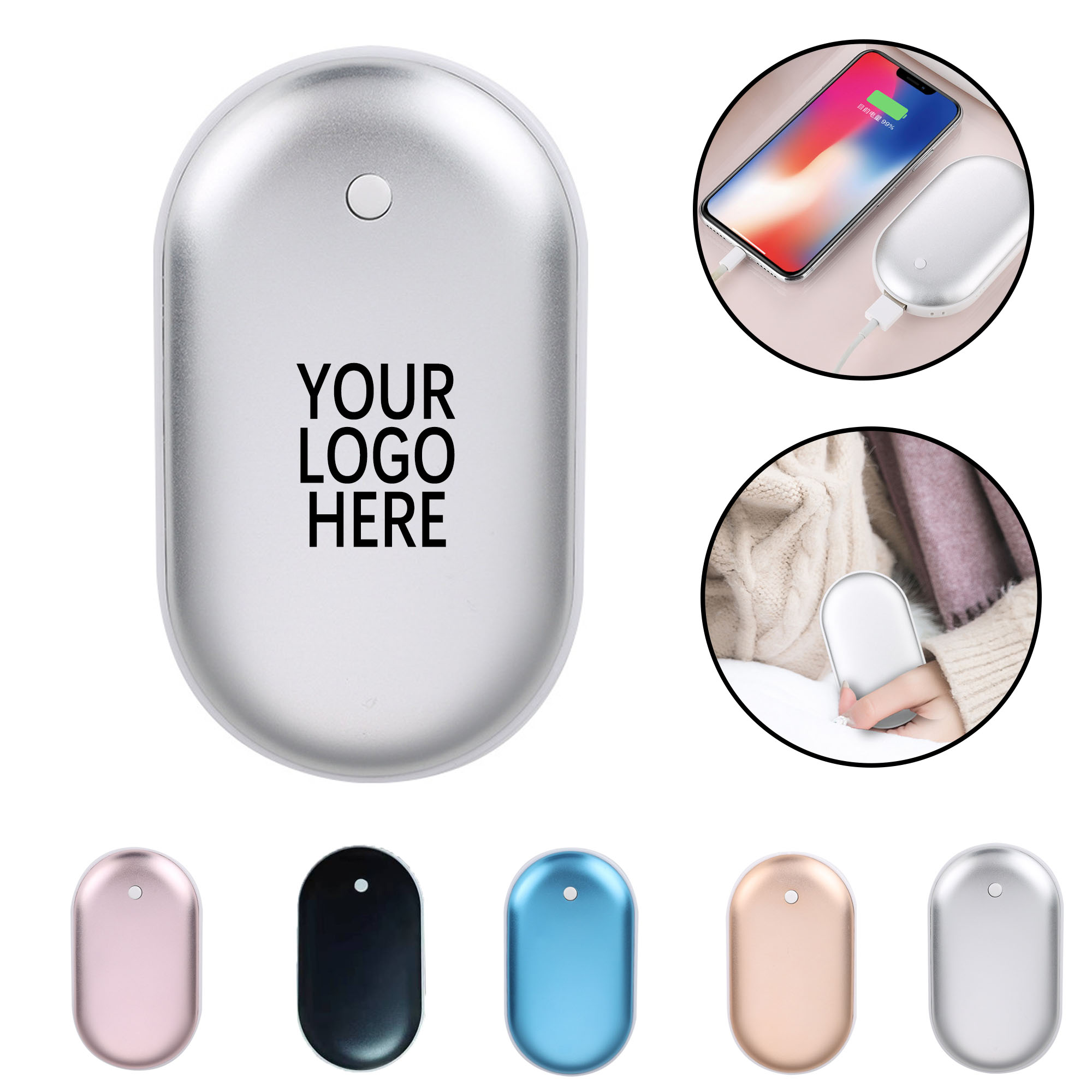 10000mAh Pocket Hand Warmer Power Bank 3