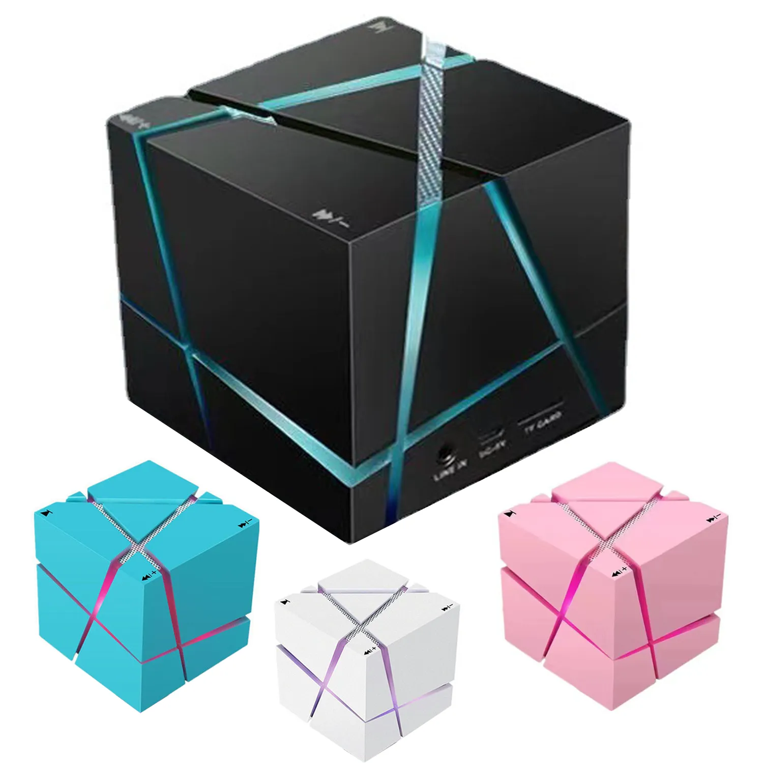 Bluetooth Speakers with Colorful LED Light 8