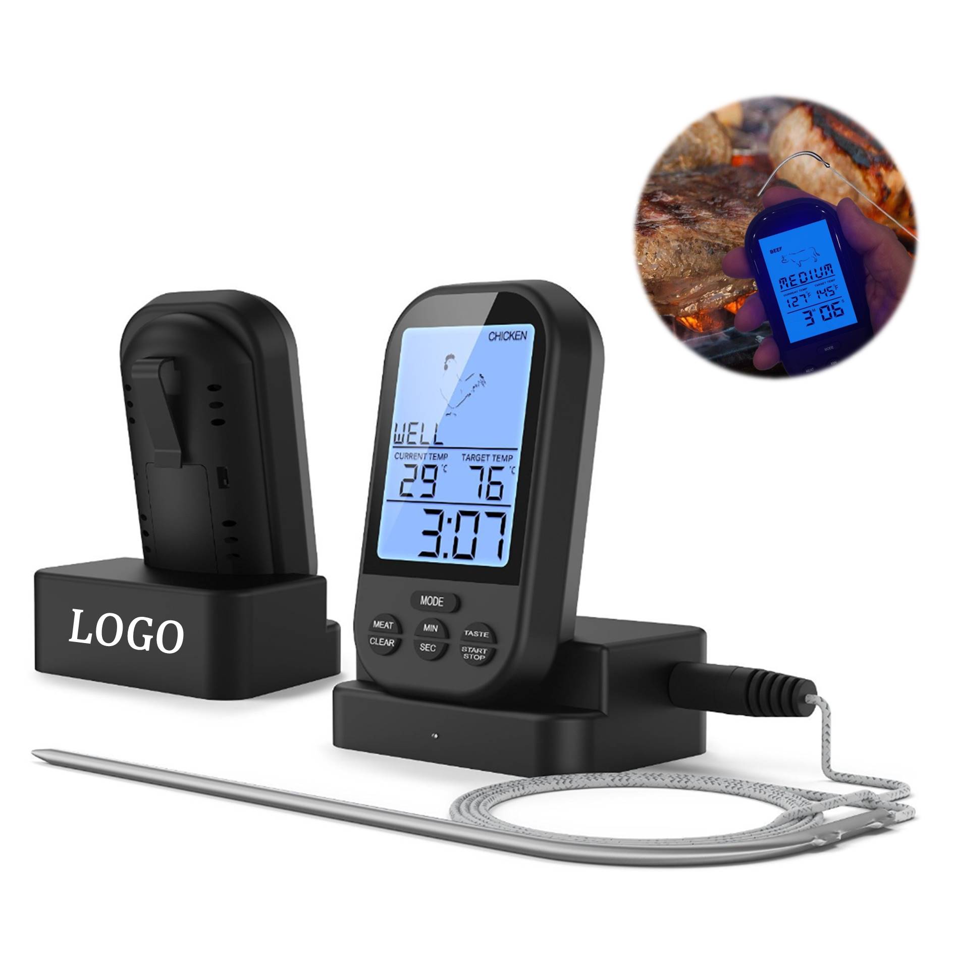 Wireless Food Thermometer For Cooking 2