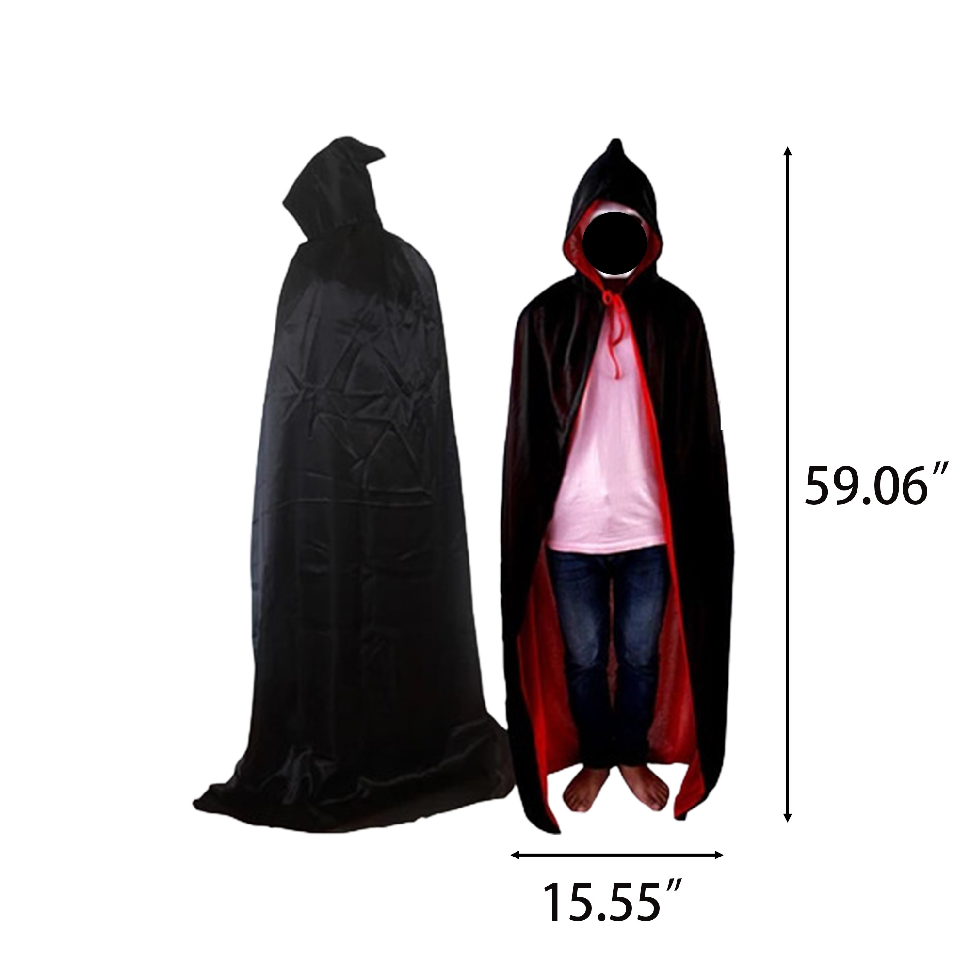Hooded Halloween Costume Cape 4
