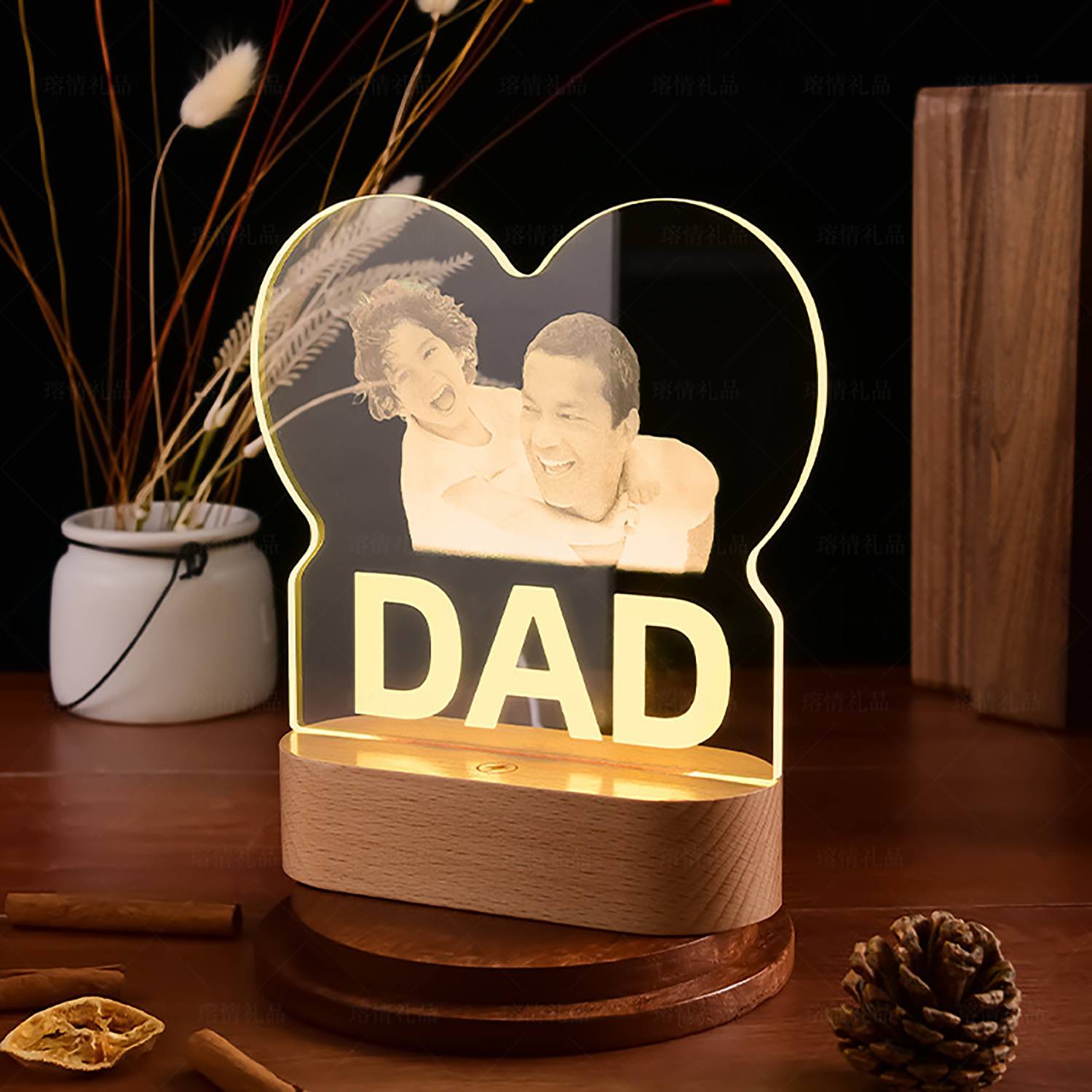 Customized Acrylic LED Night Light Ornament 3