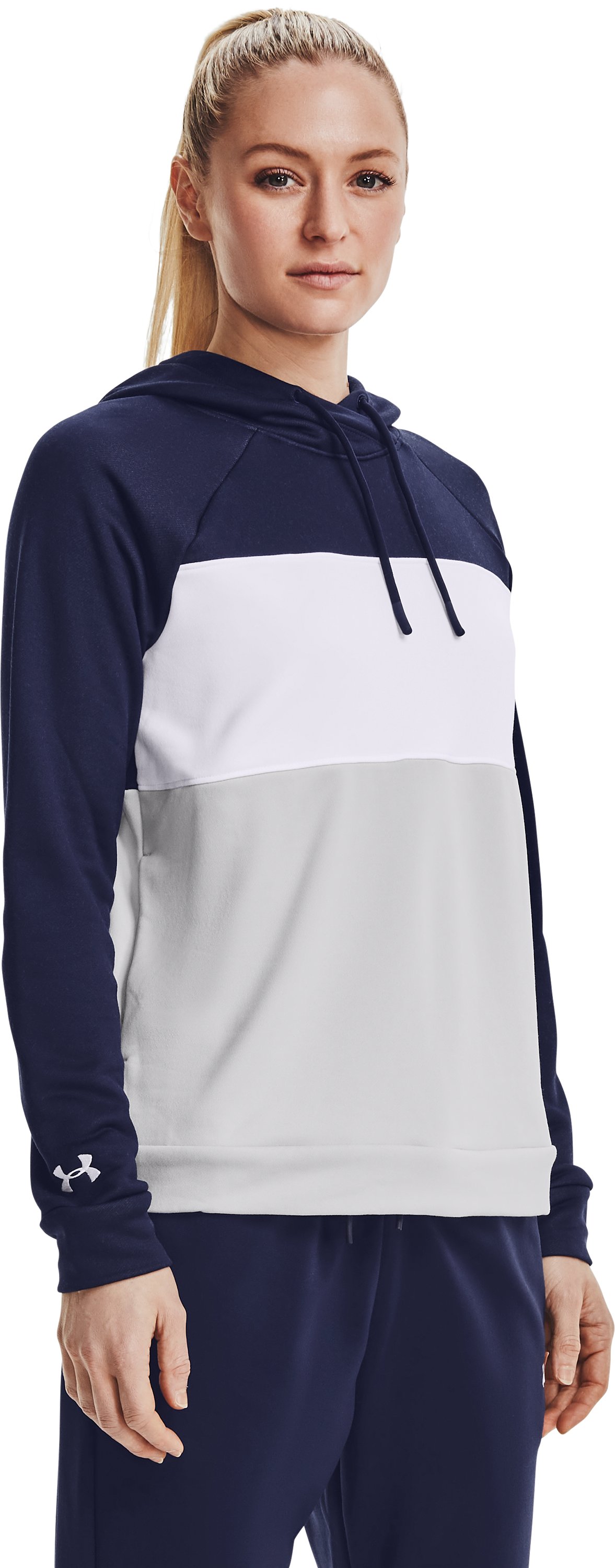 UA Qualifier Fleece Blocked Women's Hoodie 15