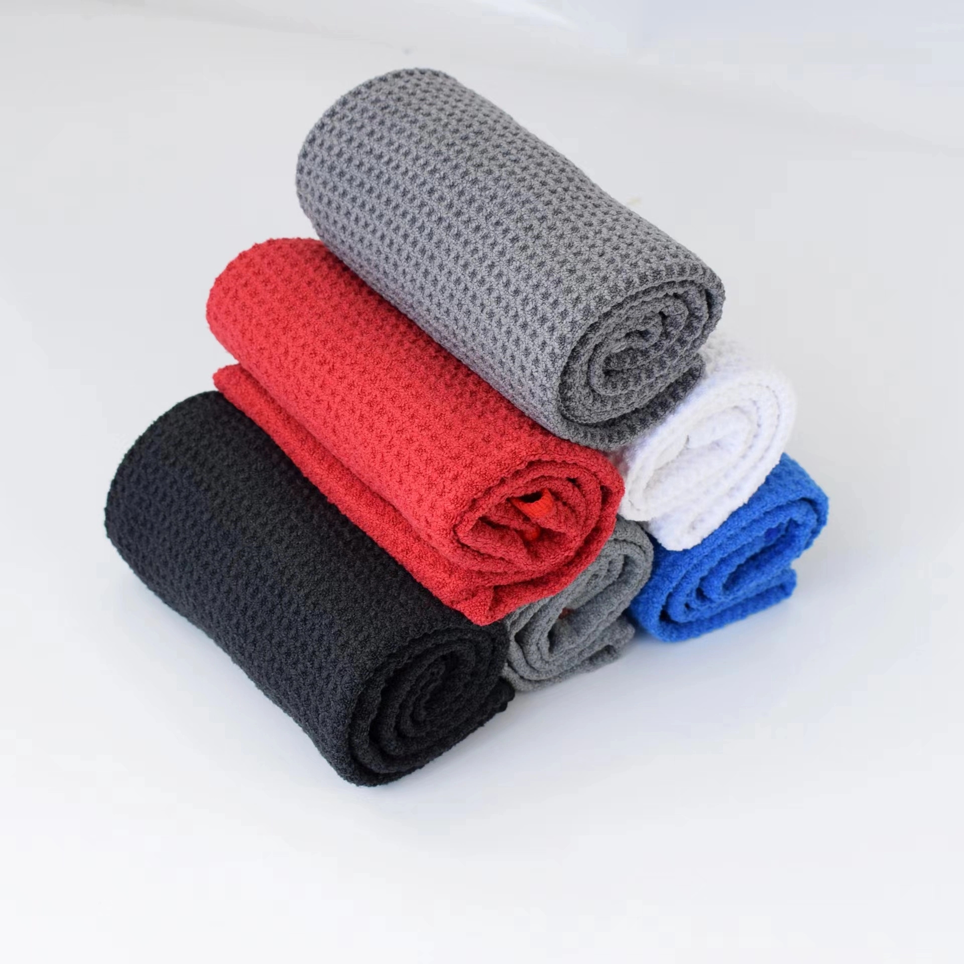 Custom Tri-fold Waffle Pattern Golf Towel 11