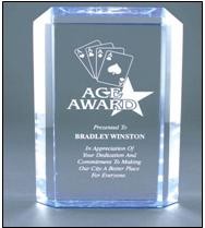 4 3/4" x 7 1/2" Blue Premier Acrylic