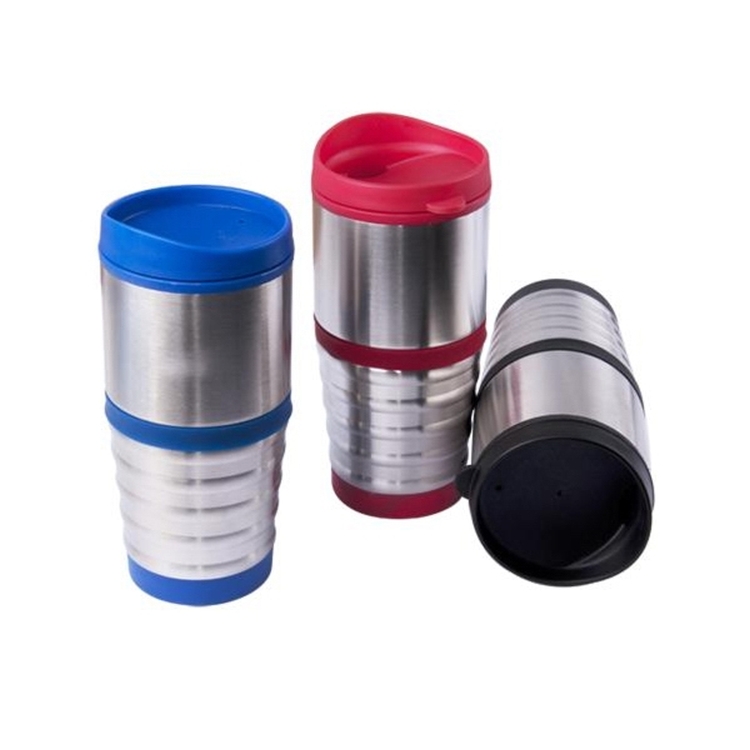 16 oz Stainless Steel Cup With Screw-On Lid 1