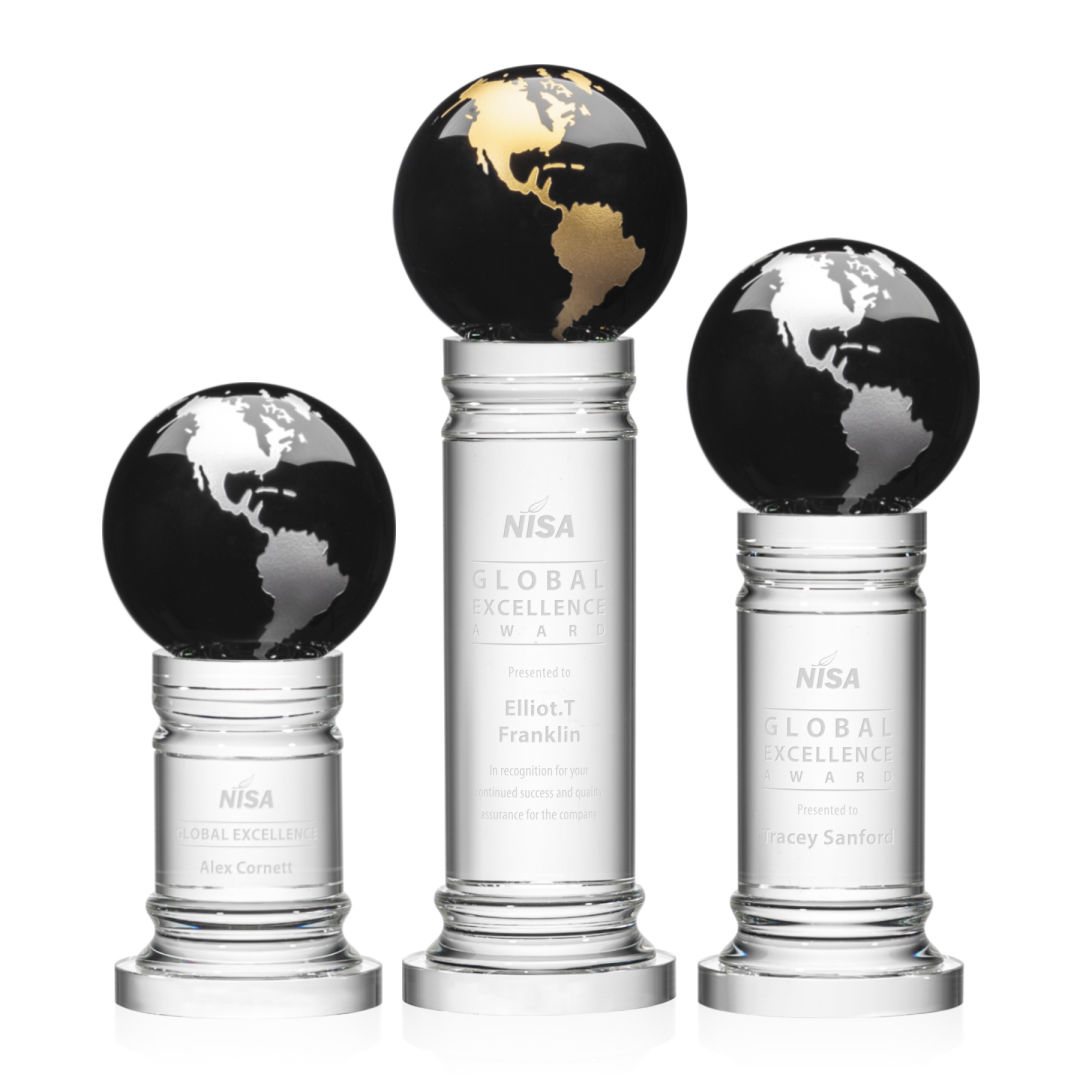 Colverstone Globe Award - Black/Gold