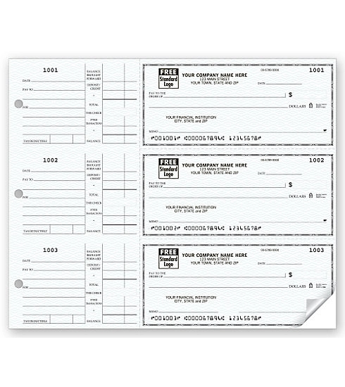 Home accountant Deskbook checks - 3-on-a-page 2