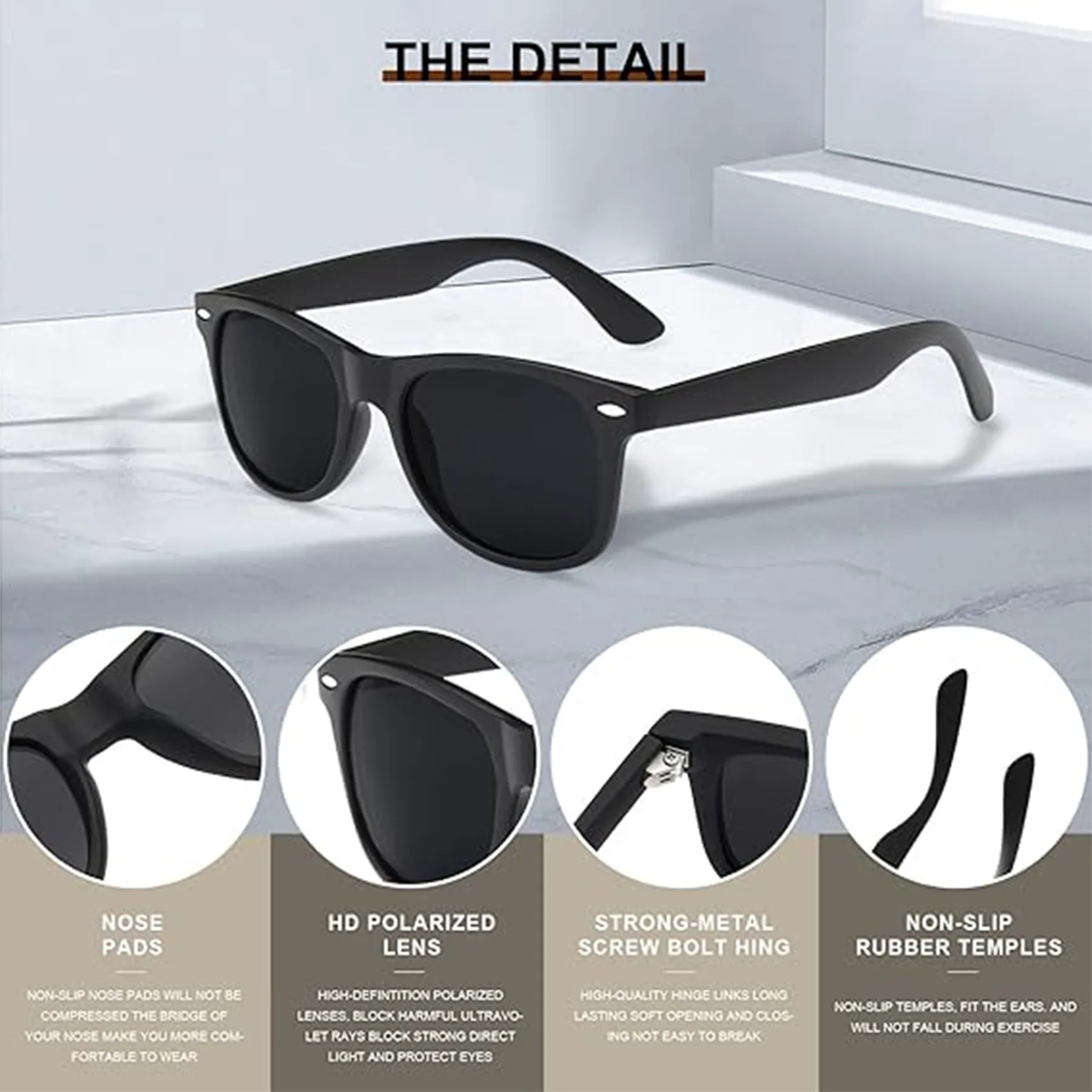 Men Polarized Sunglasses Trendy Sun Glasses 5