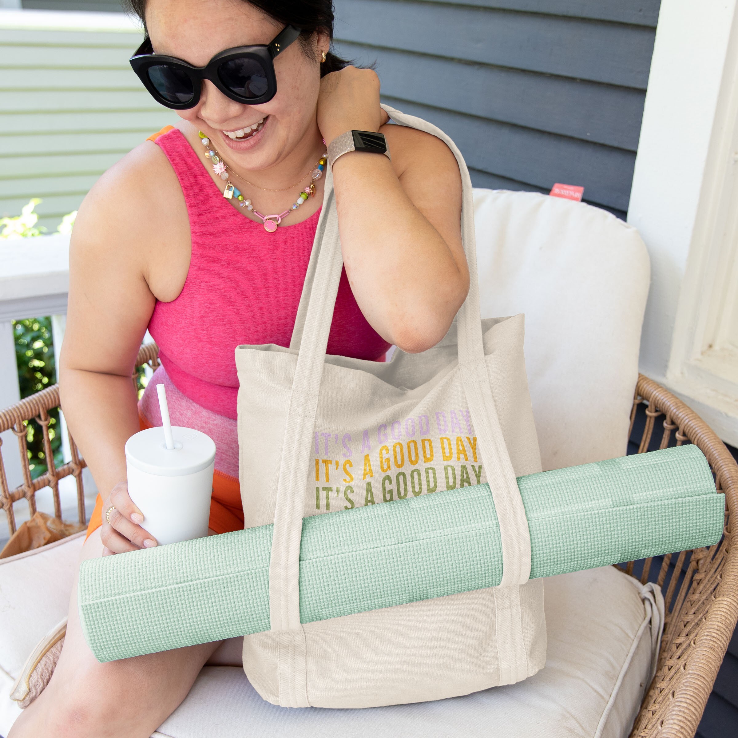 SHAMWOW YOGA TOTE - NATURAL CANVAS