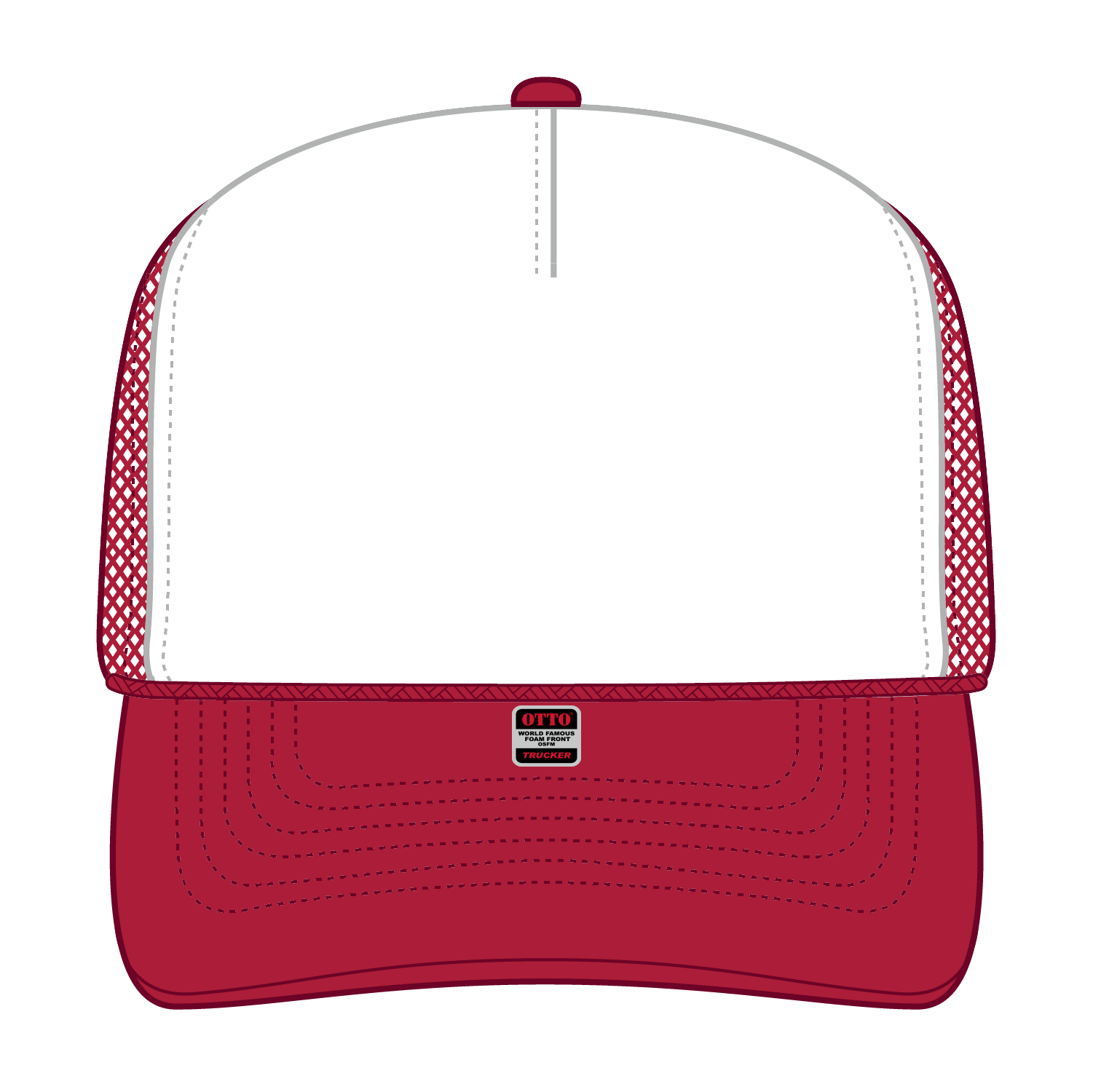 OTTO CAP® 5 Panel High Crown Mesh Back Trucker Hat 177
