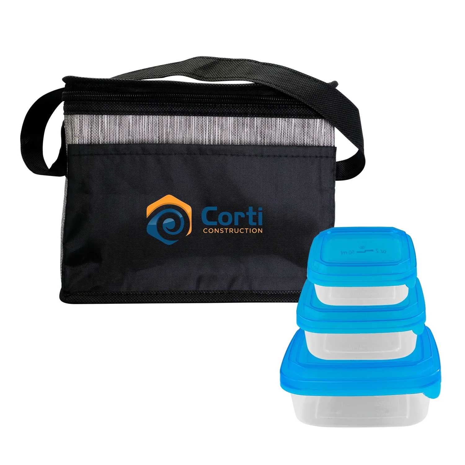 Black Graph Portion Control Lunch Set 14