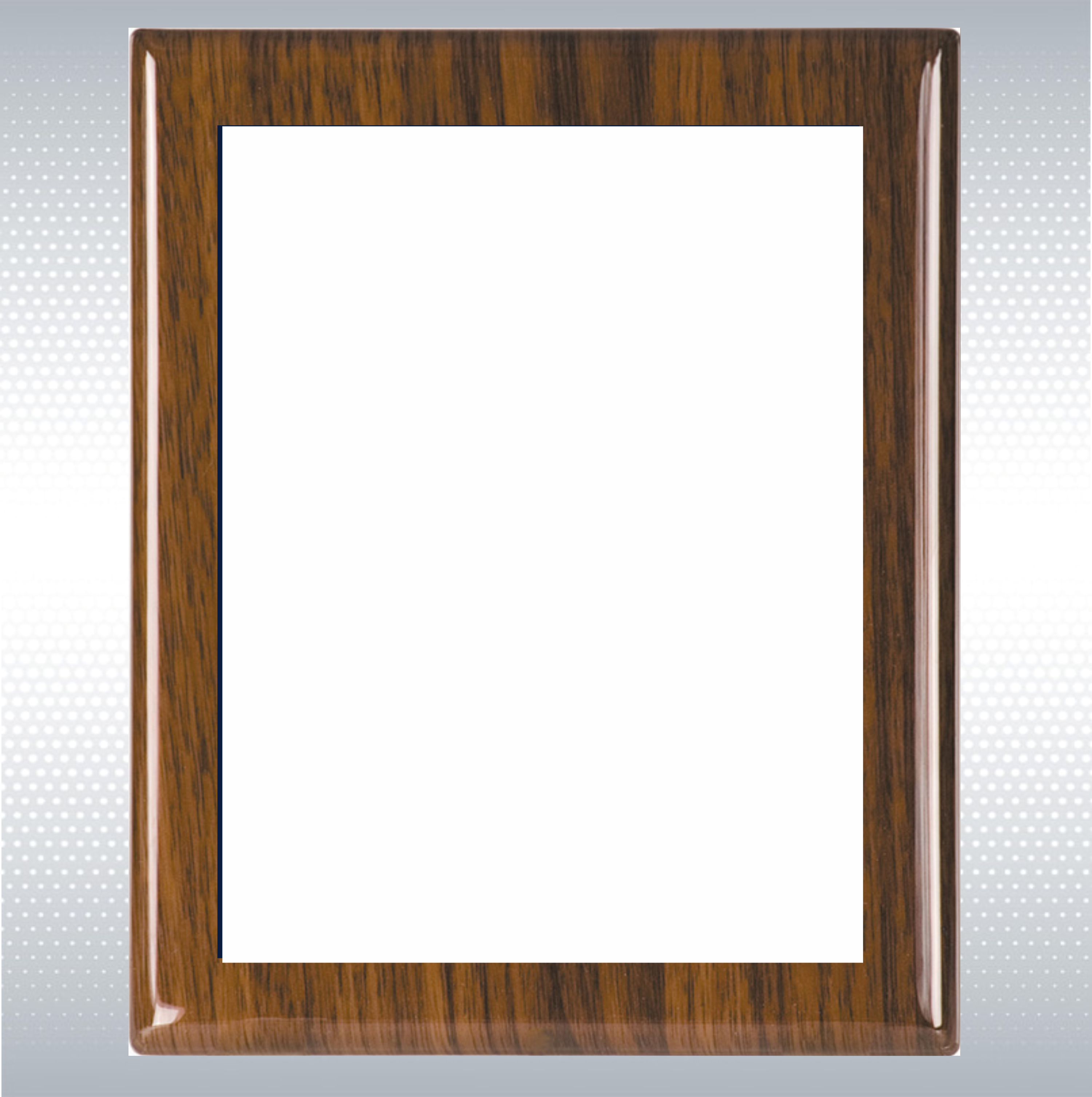 Walnut Piano Wood Plaque w/Full Color Sublimated Plate 3
