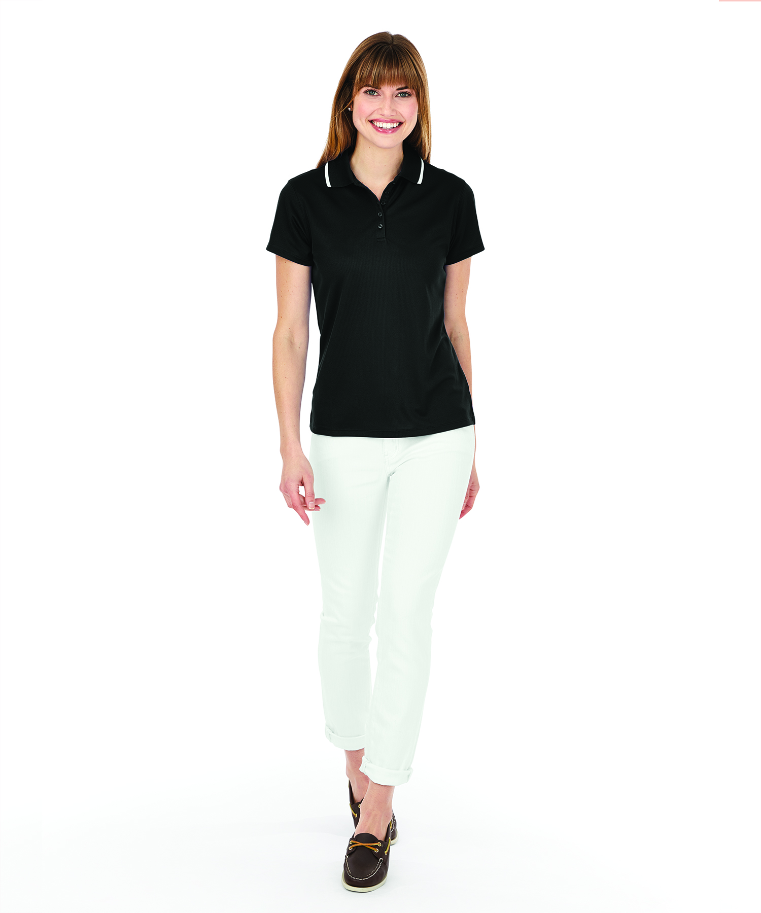 Women's Classic Solid Wicking Polo