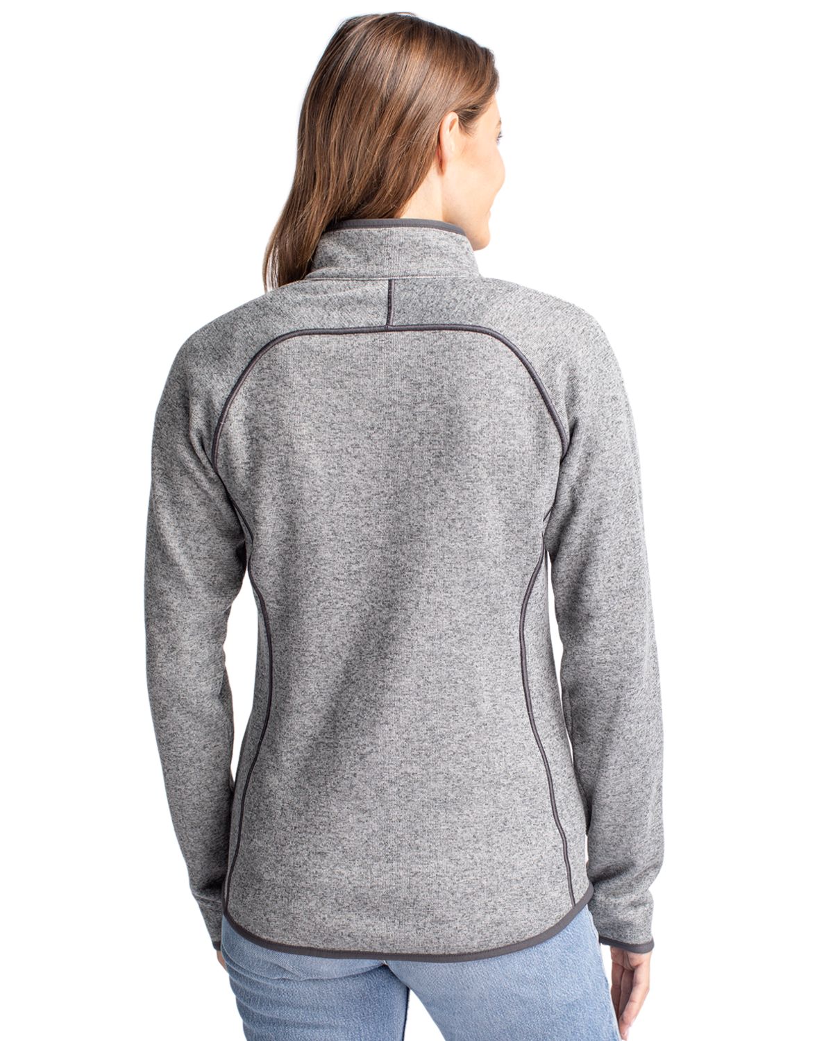 Cutter & Buck Mainsail Sweater-Knit Womens Full Zip Jacket 46
