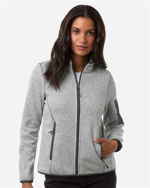 Women's Jasper Jacquard Full-Zip Fleece Jacket - NE730W 12