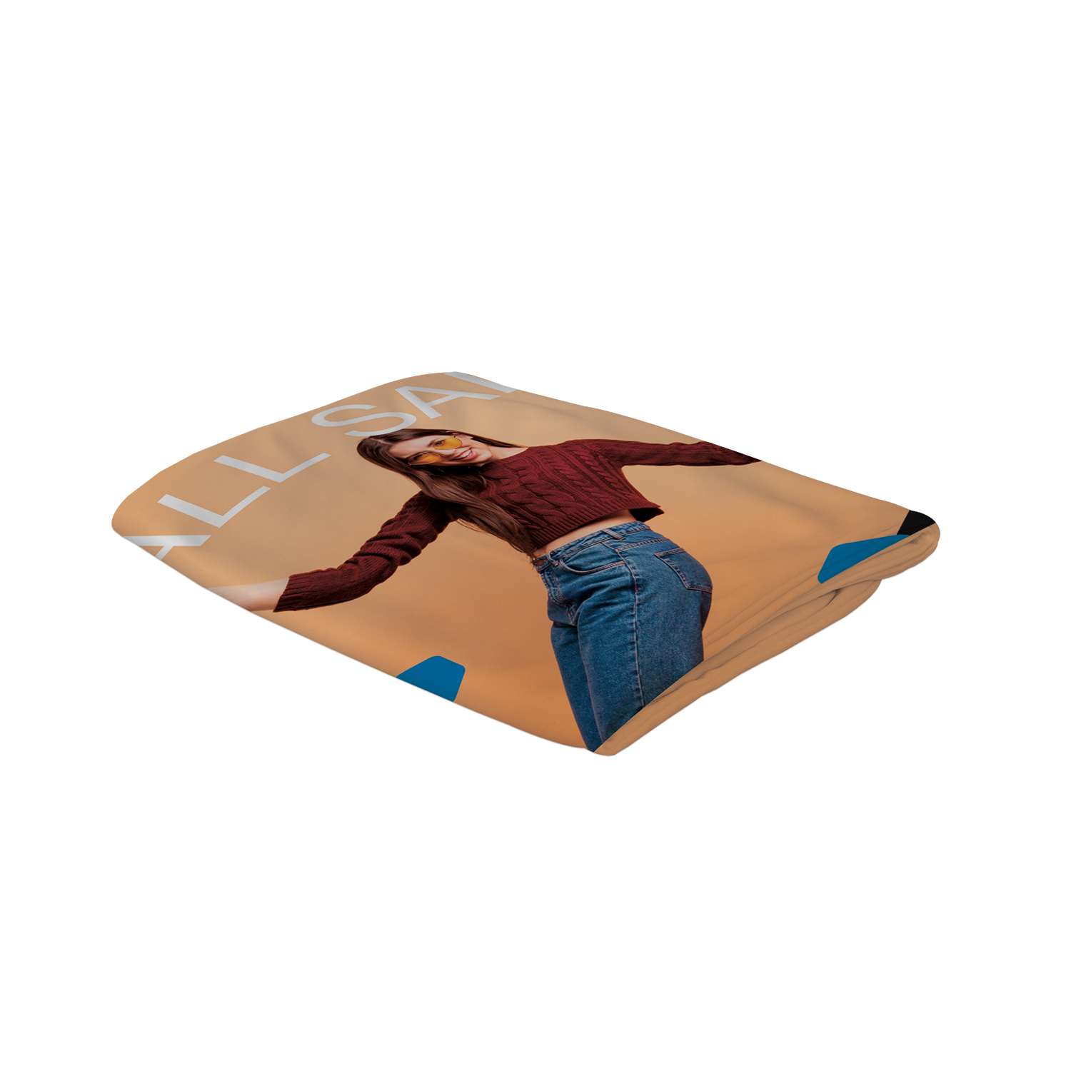 5' Straight Splash Floor Display Wrap Graphic Panel (Polyester Knit)