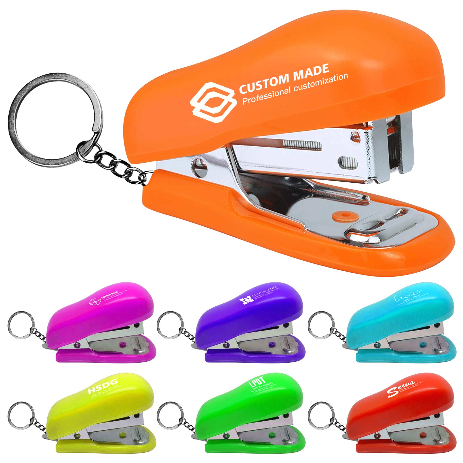Mini Stapler Key Chain with Staple 2