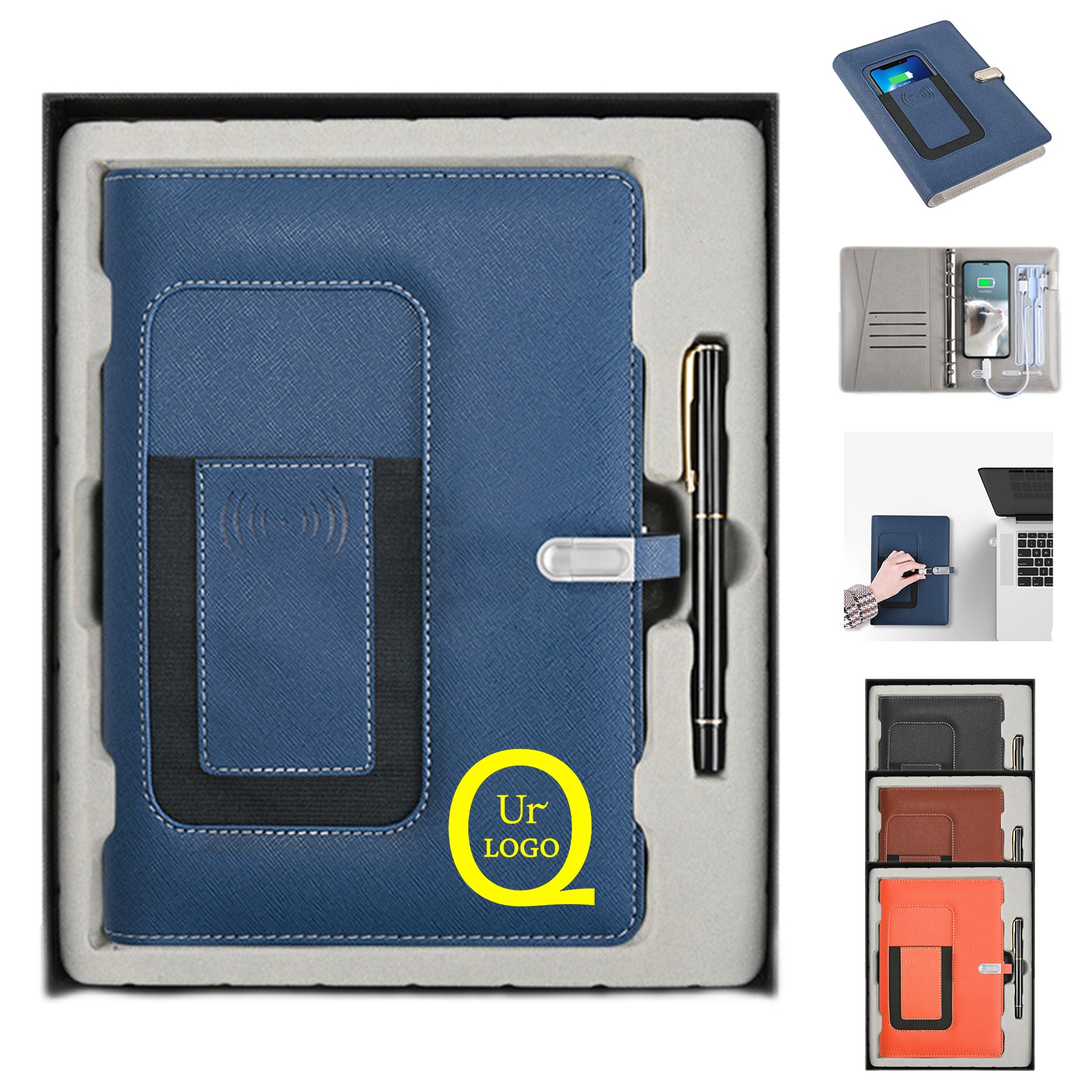 Multi-Functional Wireless Charging Notebook