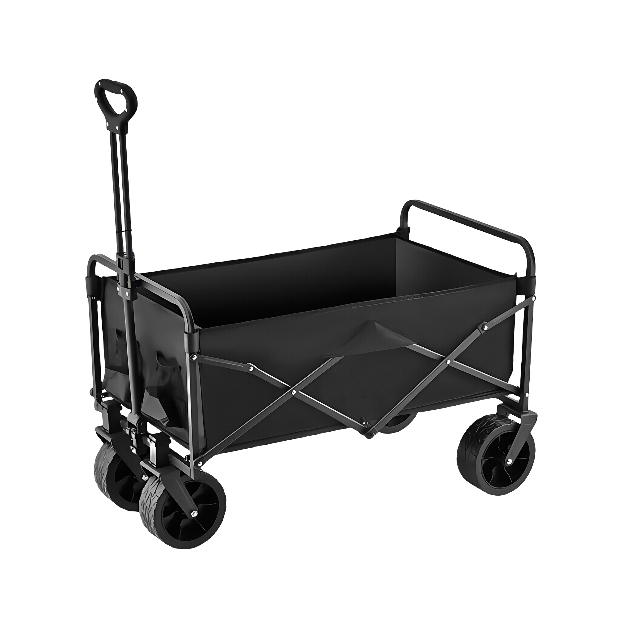 8" Folding Camping Wagon with 180L Capacity, 500lbs Load 4