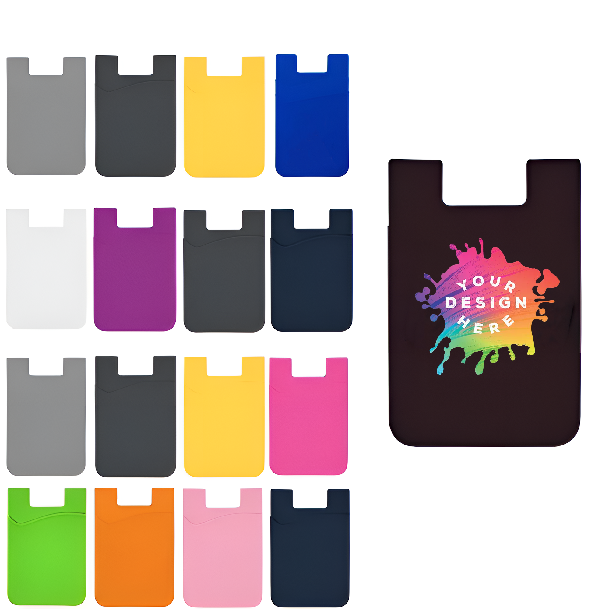 Multi-Functional Silicone Mobile Phone Can Stick Card Sleeve 1