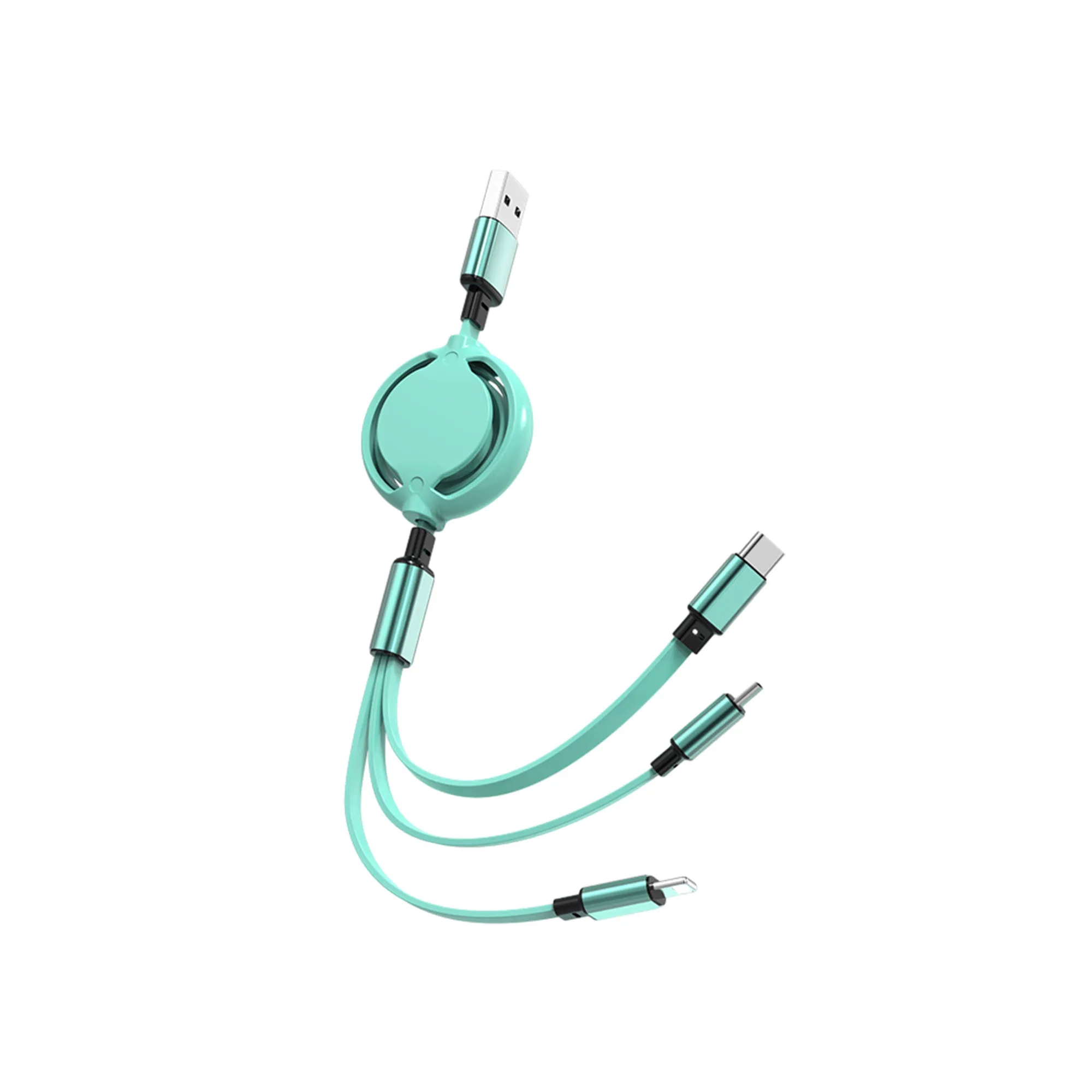 Portable USB 1 for 3 Telescopic Charging Cable 7