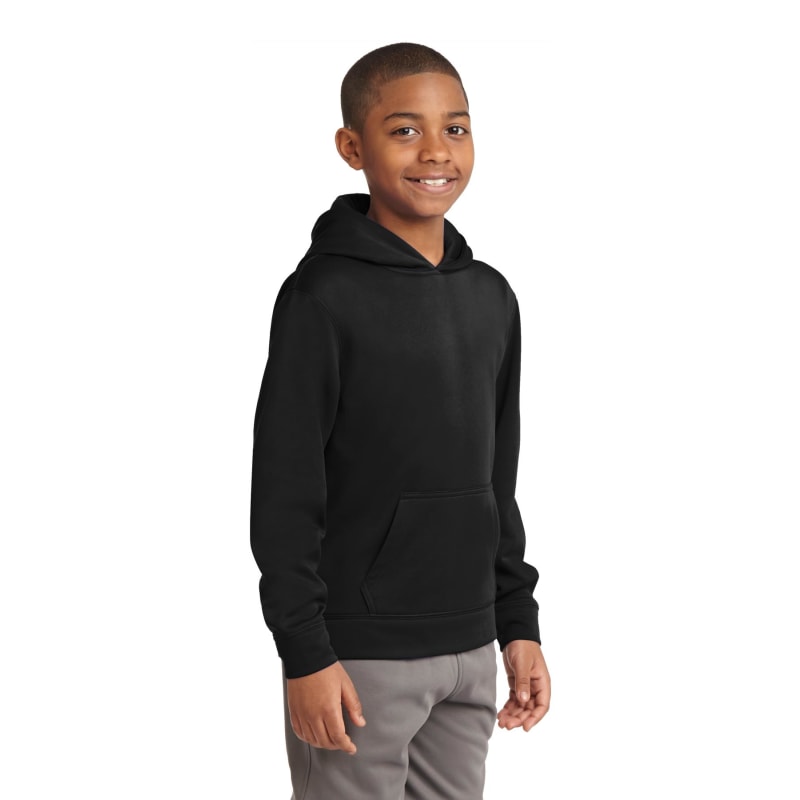 Sport-Tek Youth Sport-Wick Fleece Hooded Pullover. 17