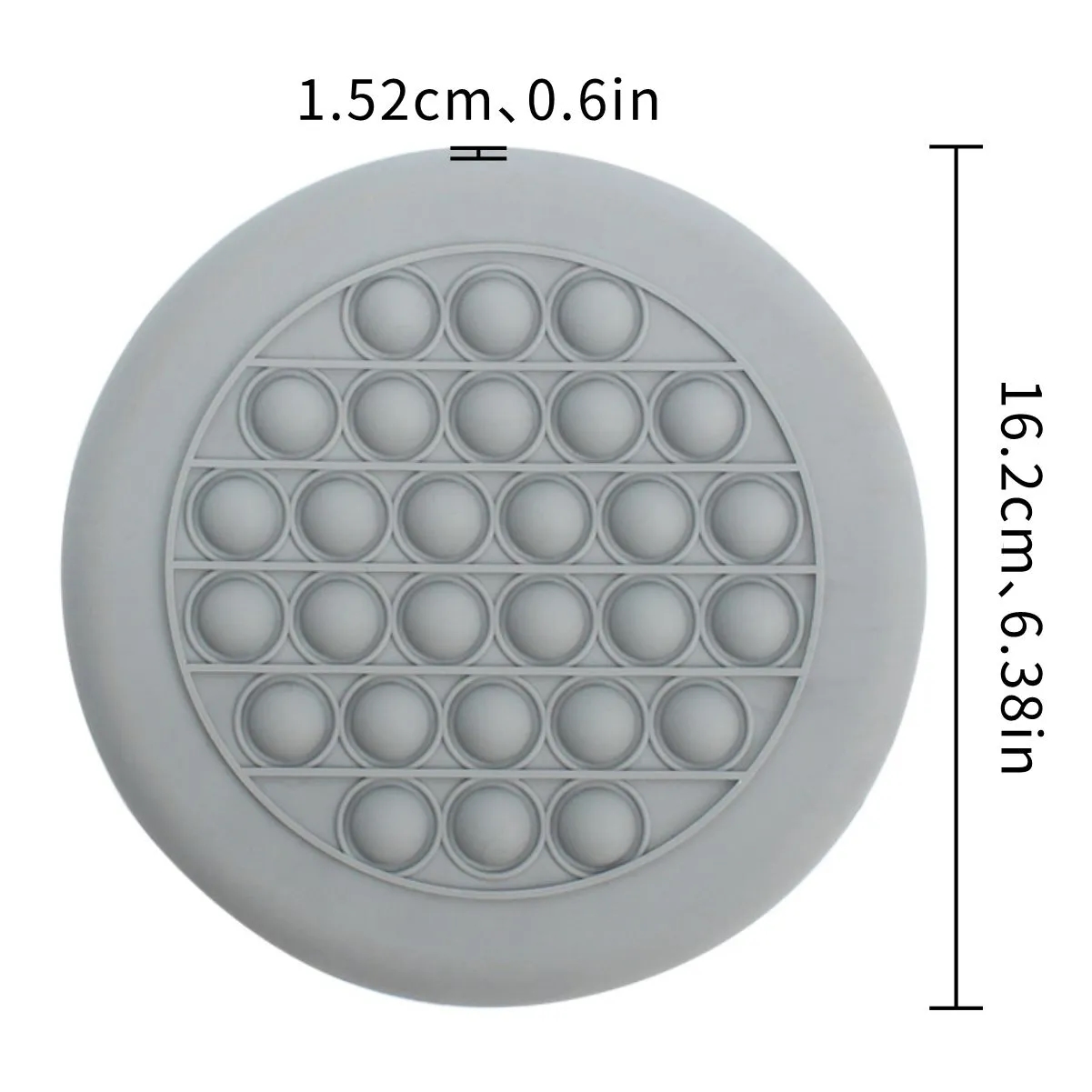 Round Pop Bubble Fidget Sensory Disc Toy 2