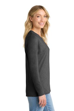 Port & Co Women's Long Sleeve Core Cotton Tee. LPC54LS 68