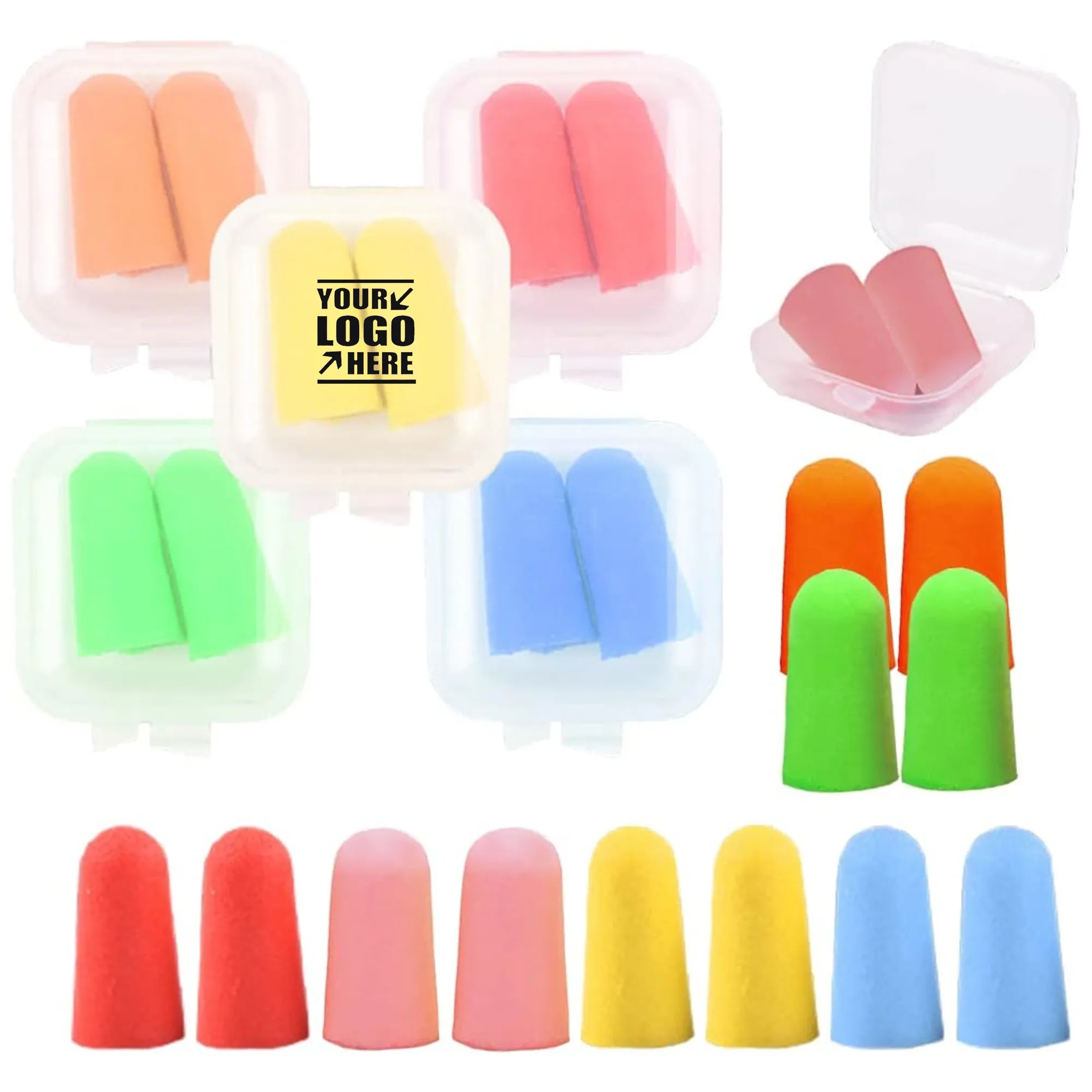 PU Foam Earplugs with Case 2