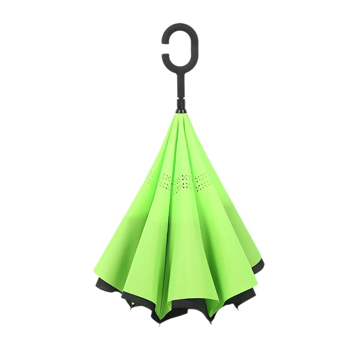 Durable Pongee Inversion Umbrella with Fiberglass Frame 2